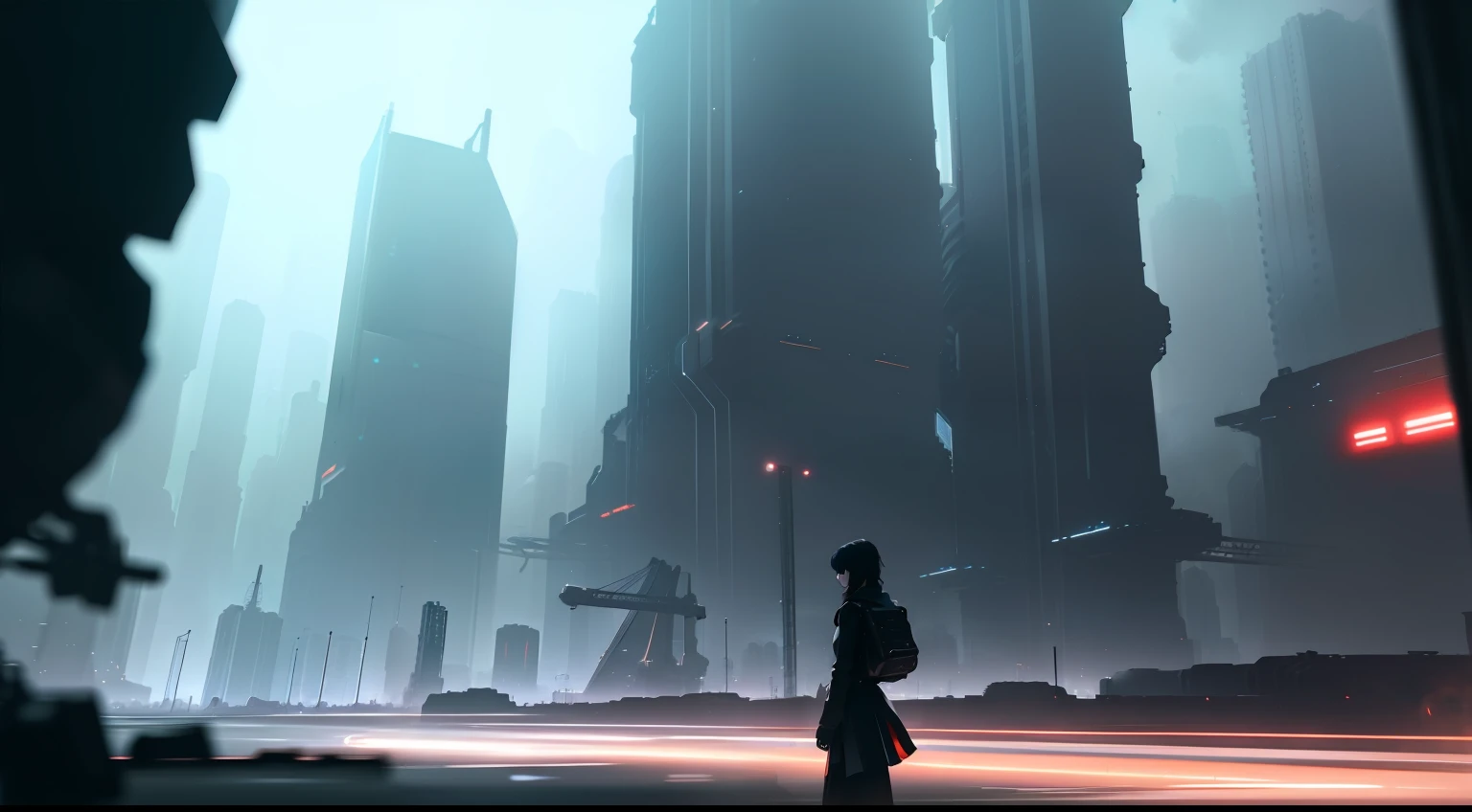 On a clear morning，I found myself no longer in a familiar environment。I looked around，I found myself in a strange and futurist city。Towering buildings，flashing lights，As well as the peculiar means of transportation that make up the scene of this futuristic world。