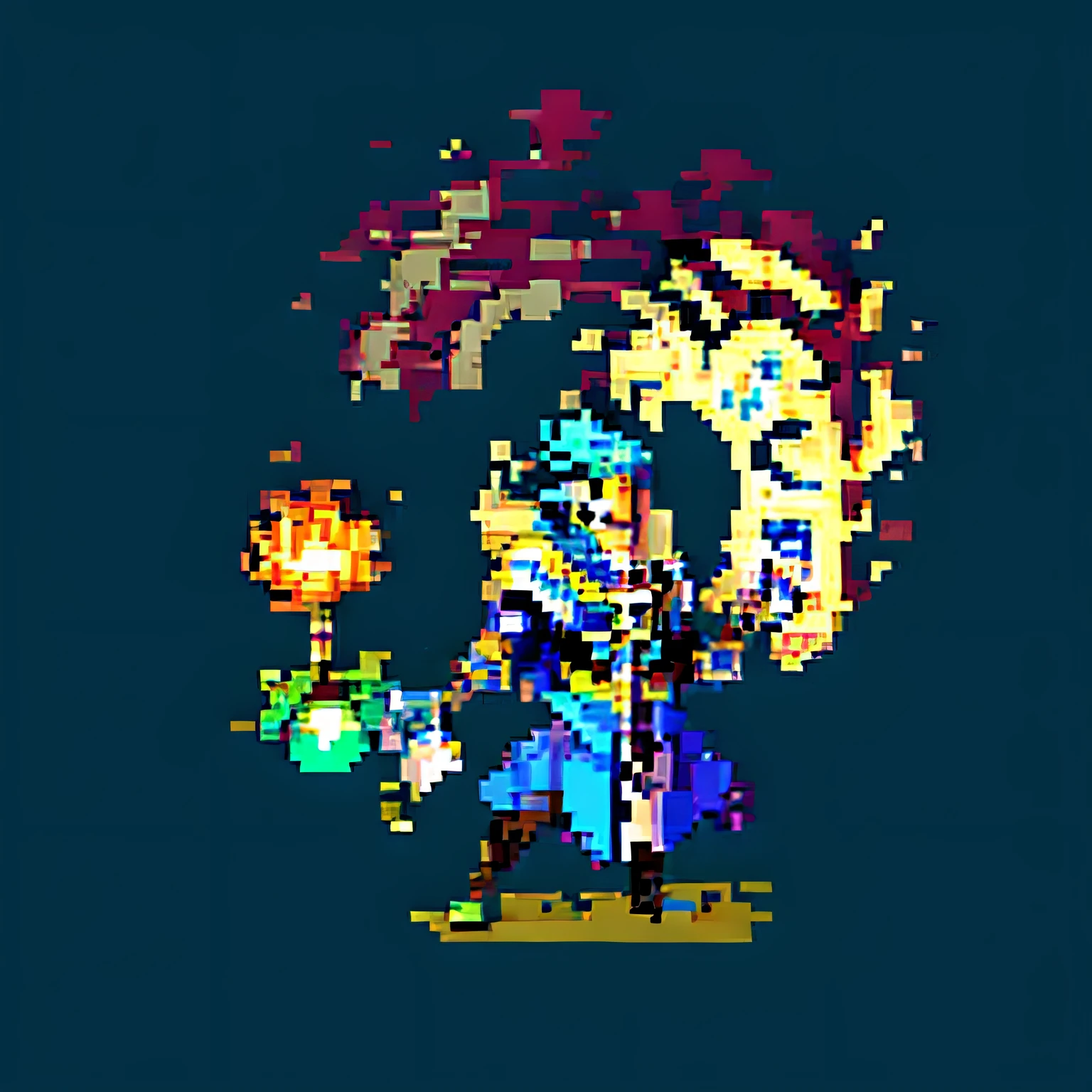 （tmasterpiece，top Quority，best qualtiy），pix，pixelart，1 boy、，full bodyesbian，