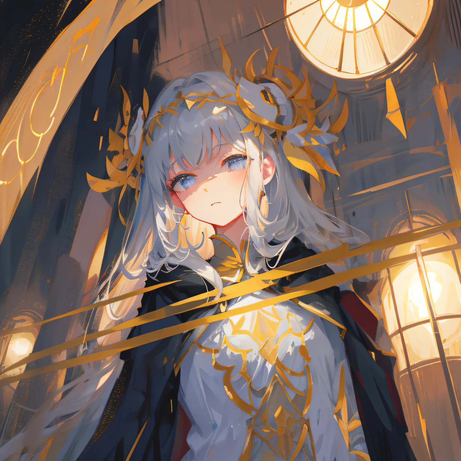 raining night，one-girl，s delicate face，Delicate light and shadow，high qulity，A high resolution，tmasterpiece，Get wet，Hazy sense of atmosphere