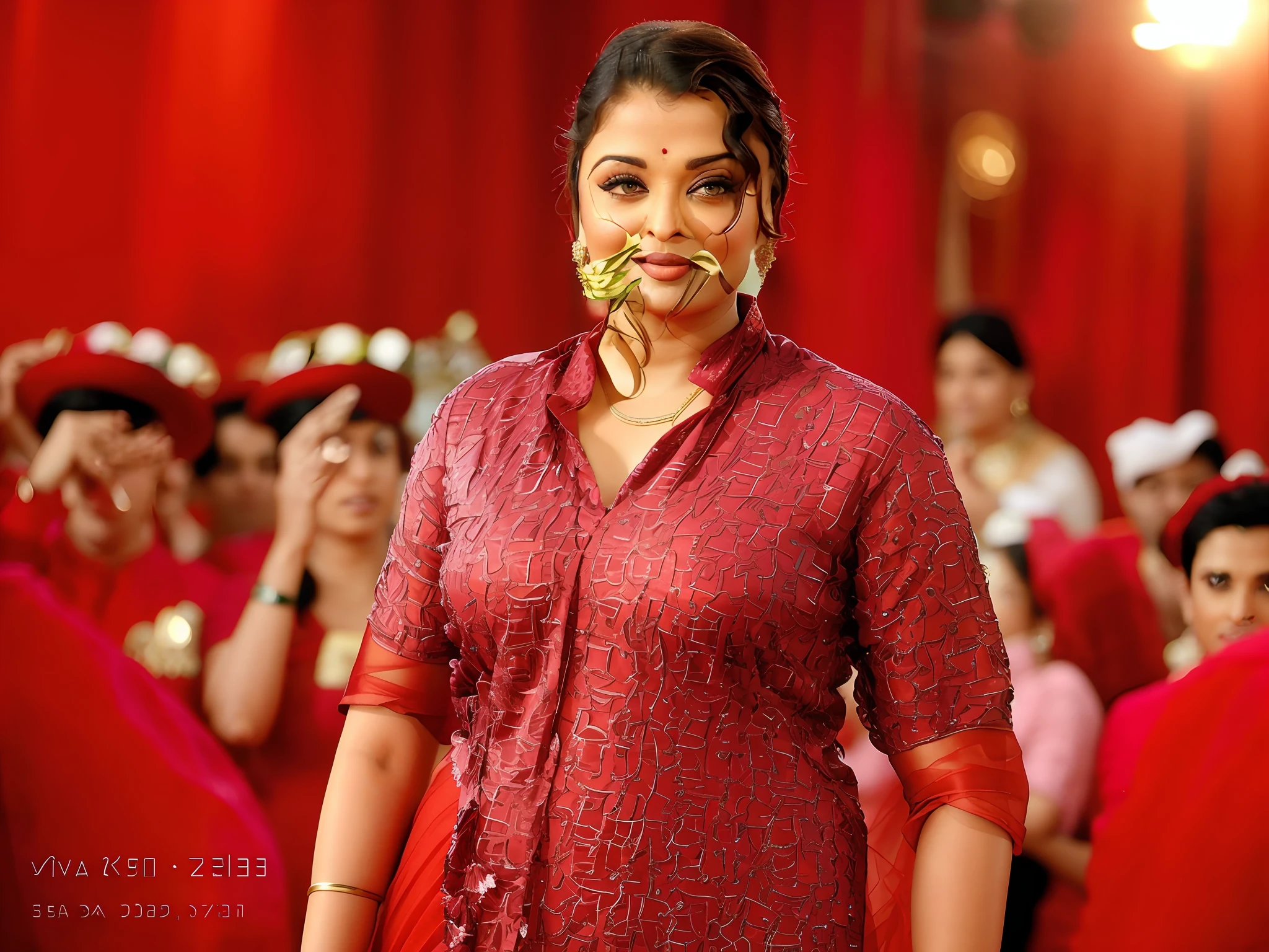 Aishwarya Rai Bachchan in red saree