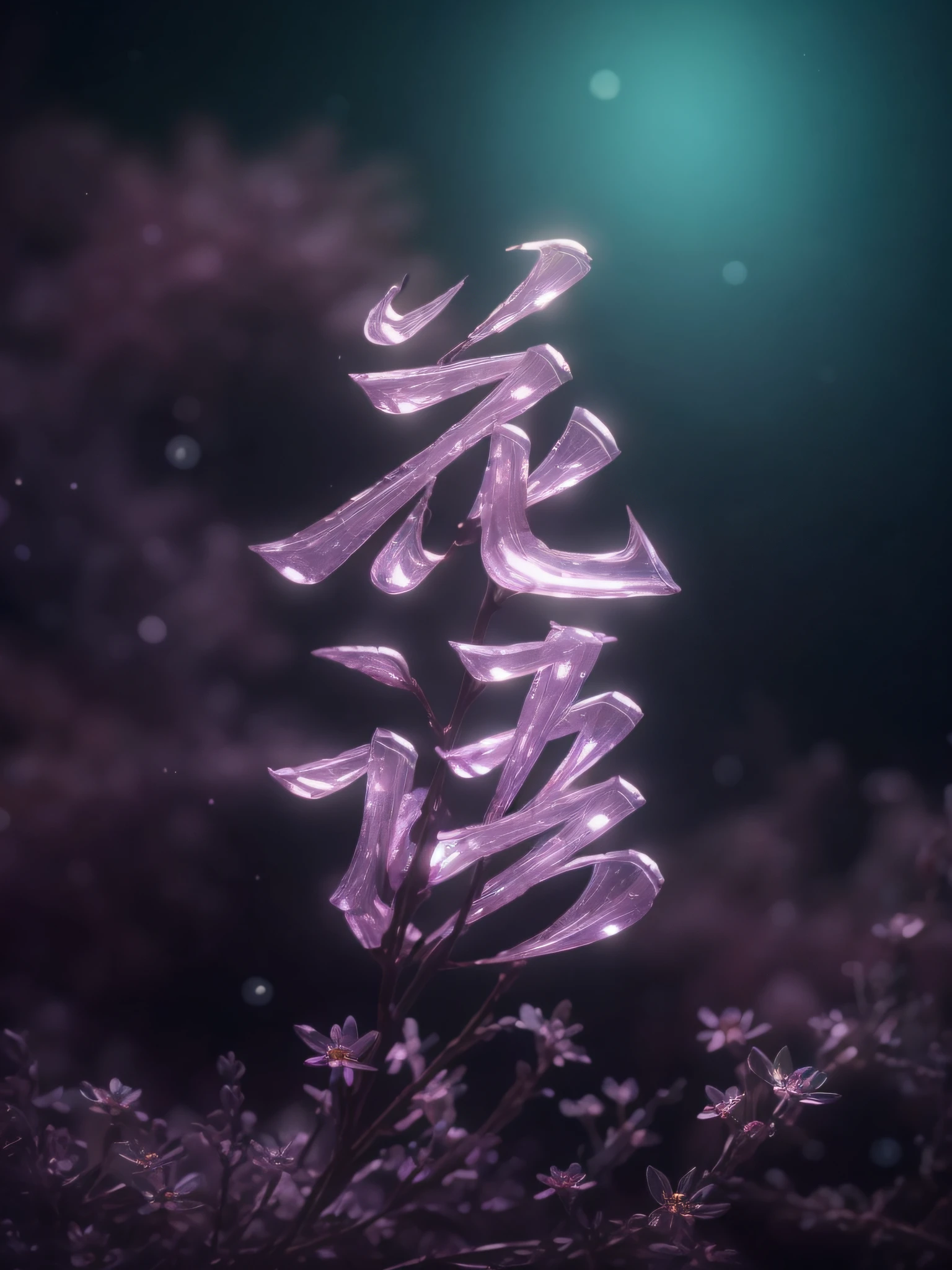 crystal spring blossom,
fantasy, galaxy, transparent, 
shimmering, sparkling, splendid, colorful, 
magical photography, dramatic lighting, photo realism, ultra-detailed, 4k, Depth of field, High-resolution