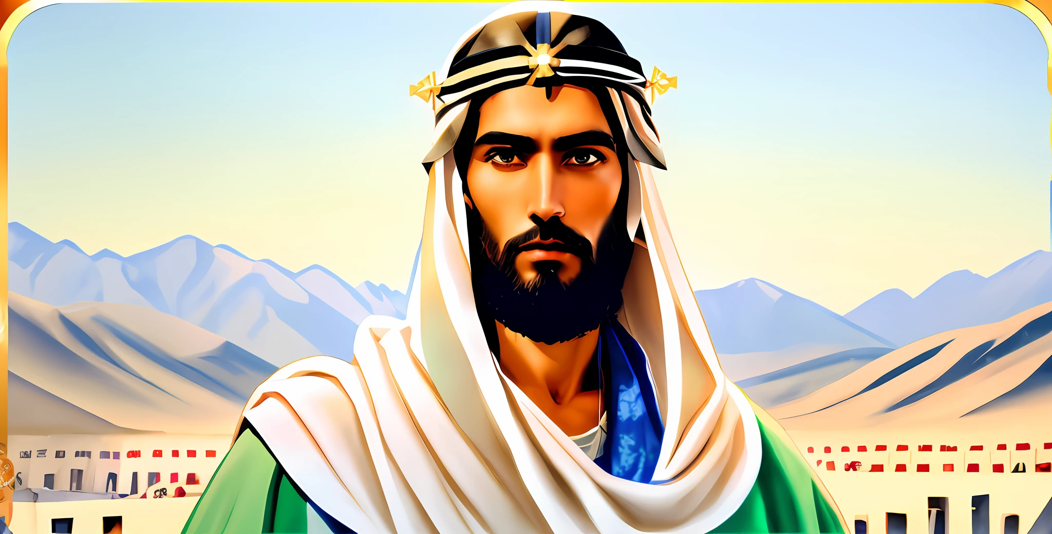 Holy-looking man, Jesus Cristo, dressed like the Jews of the time of Jesus Christ, jesus of nazareth, with the realistic face and skin tone of the Hebrew Jewish people who lived in Palestine in the first century d.C. Retrato de Yeshua Hamashia, Jesus Cristo, O Senhor e Salvador, He's coming your way.