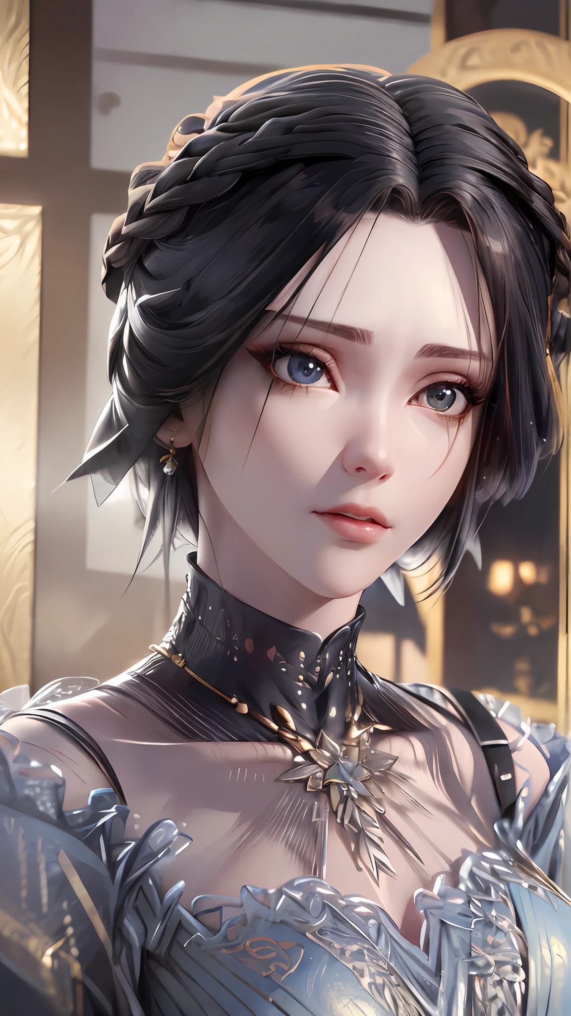 (masterpiece:1.3), (8k, photorealistic, RAW photo, best quality: 1.4), (1girl), beautiful face, (realistic face), (black hair, short hair:1.3), beautiful hairstyle, realistic eyes, beautiful detailed eyes, (realistic skin), beautiful skin, (sweater), absurdres, attractive, ultra high res, ultra realistic, highly detailed, golden ratio