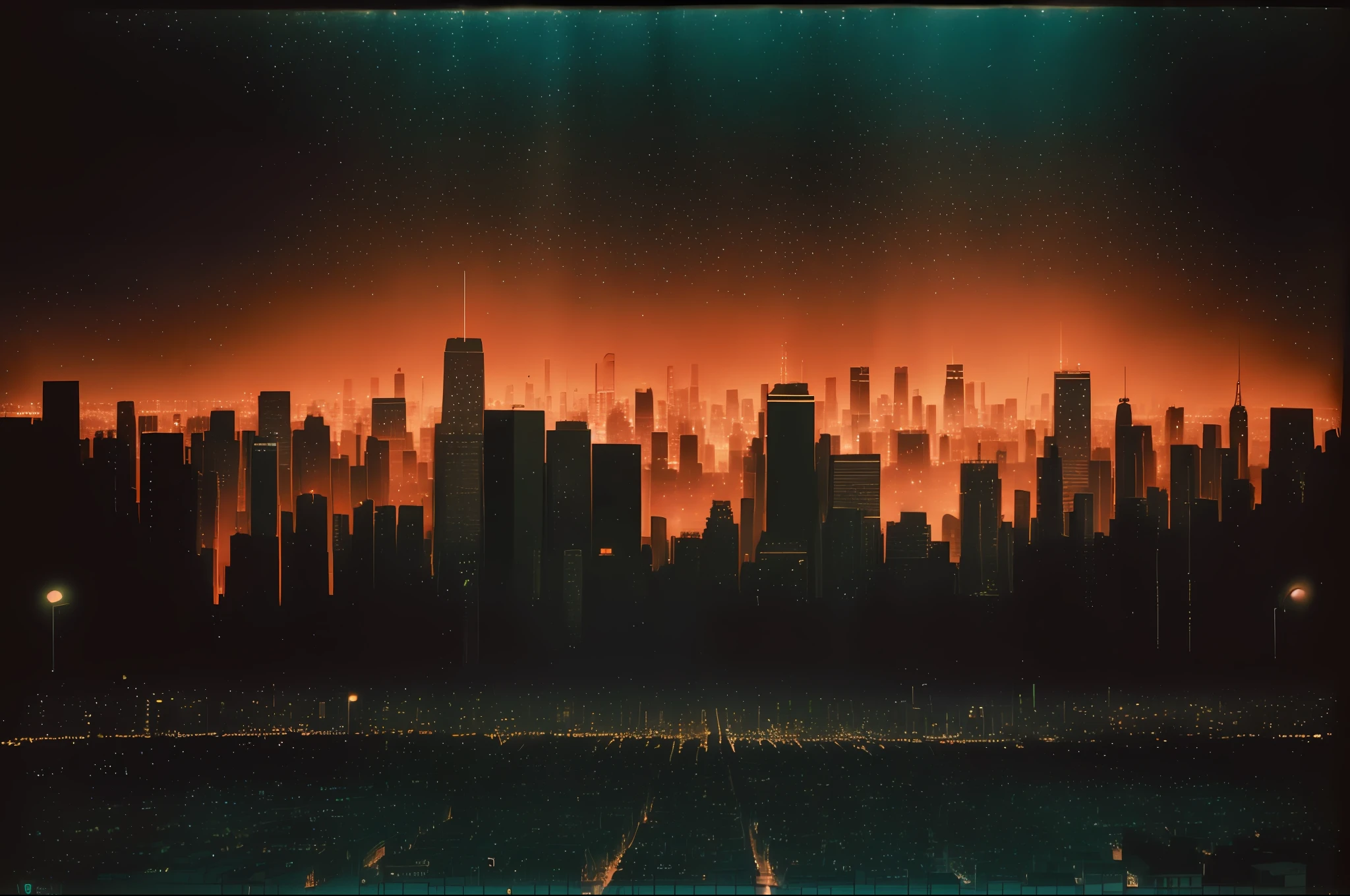 brightly lit city skyline at night with traffic lights and street lights, night city on the background, ethereal starlit city at sunset, night cityscape, with orange street lights, by Ludwik Konarzewski, night city, twilight city on the background, kodakchrome : : 8 k, night city in the background, city night