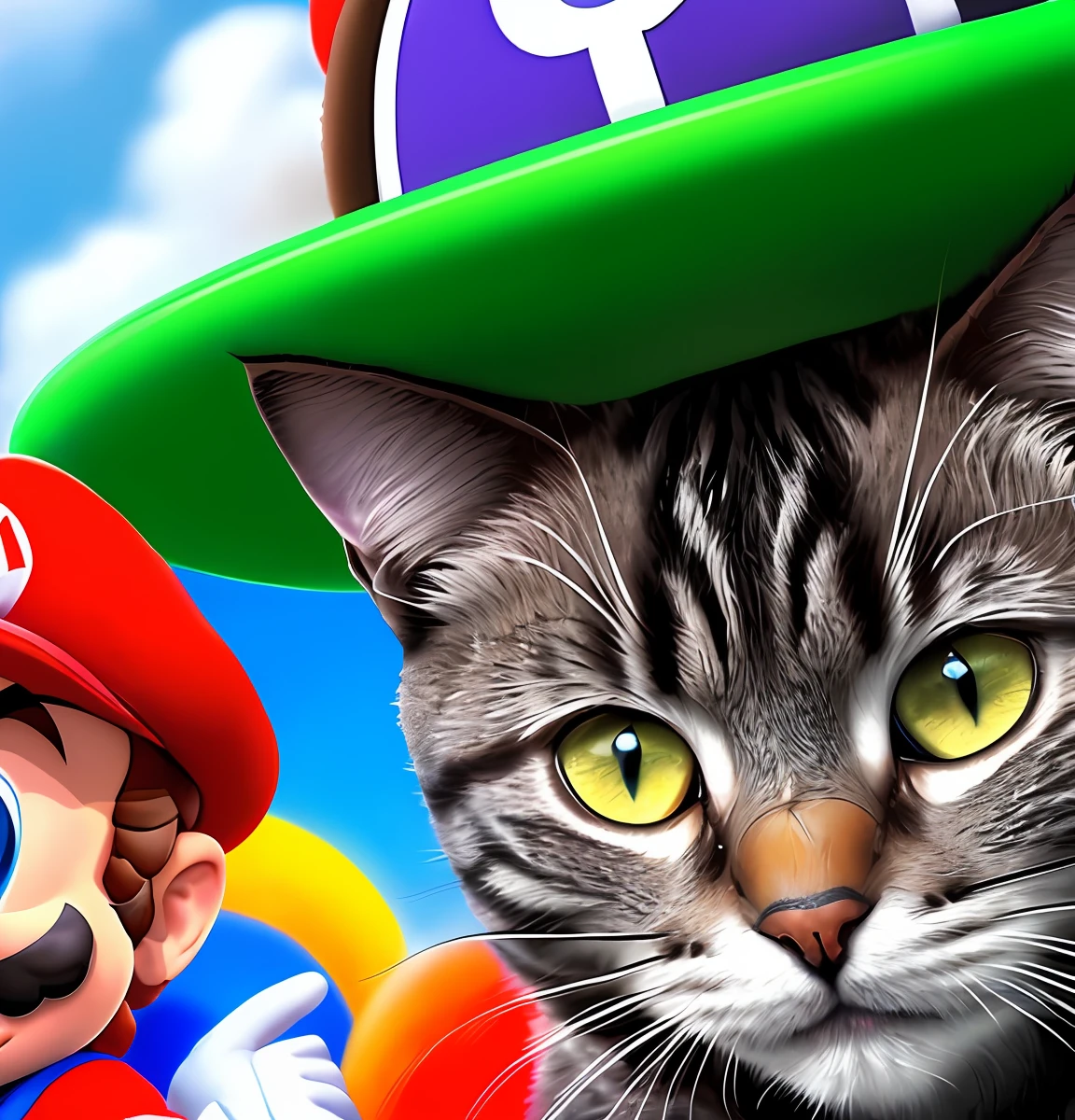 Obra-prima, close-up foto splash colorido, fantasia, (Um gato parecendo super mario), cinemactic, (fundo do mundo mario bros), poster de filme
((epic realistic, rutkowski, hdr, detalhes intrincados, hiperdetalhado))