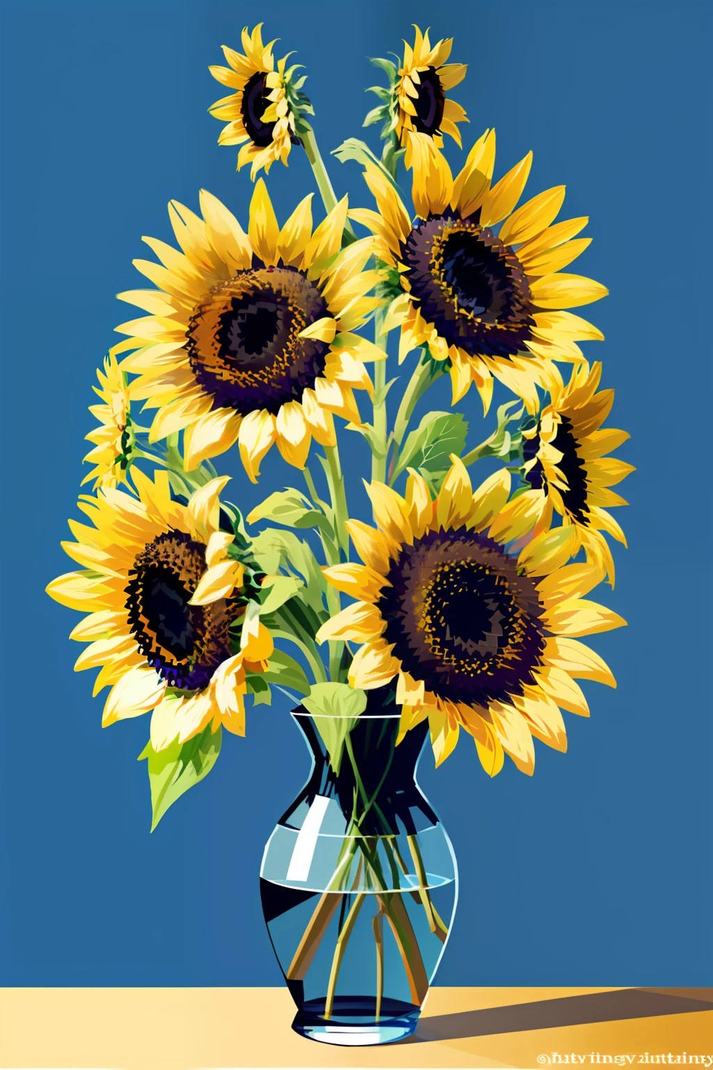 beautiful Vase with beautiful sunflowers.