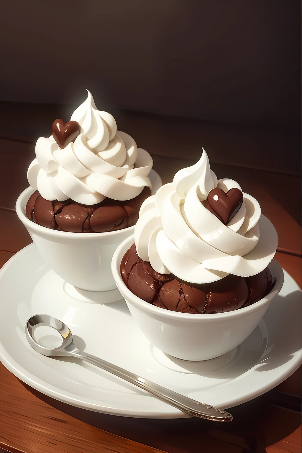 masterpiece, high quality, best quality, double chocolate cupcake