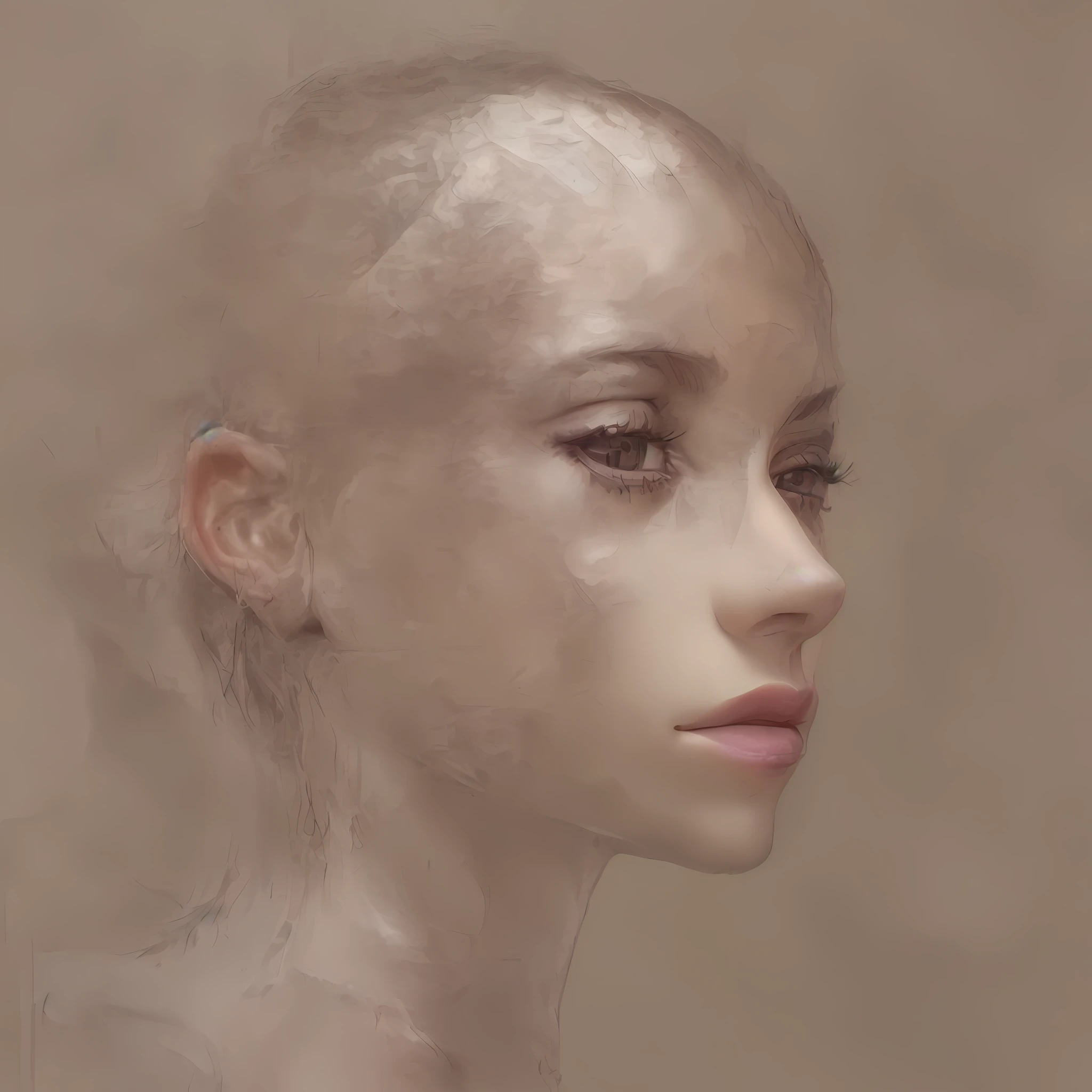 "Recreate a lifelike image of a woman with realistic details."
