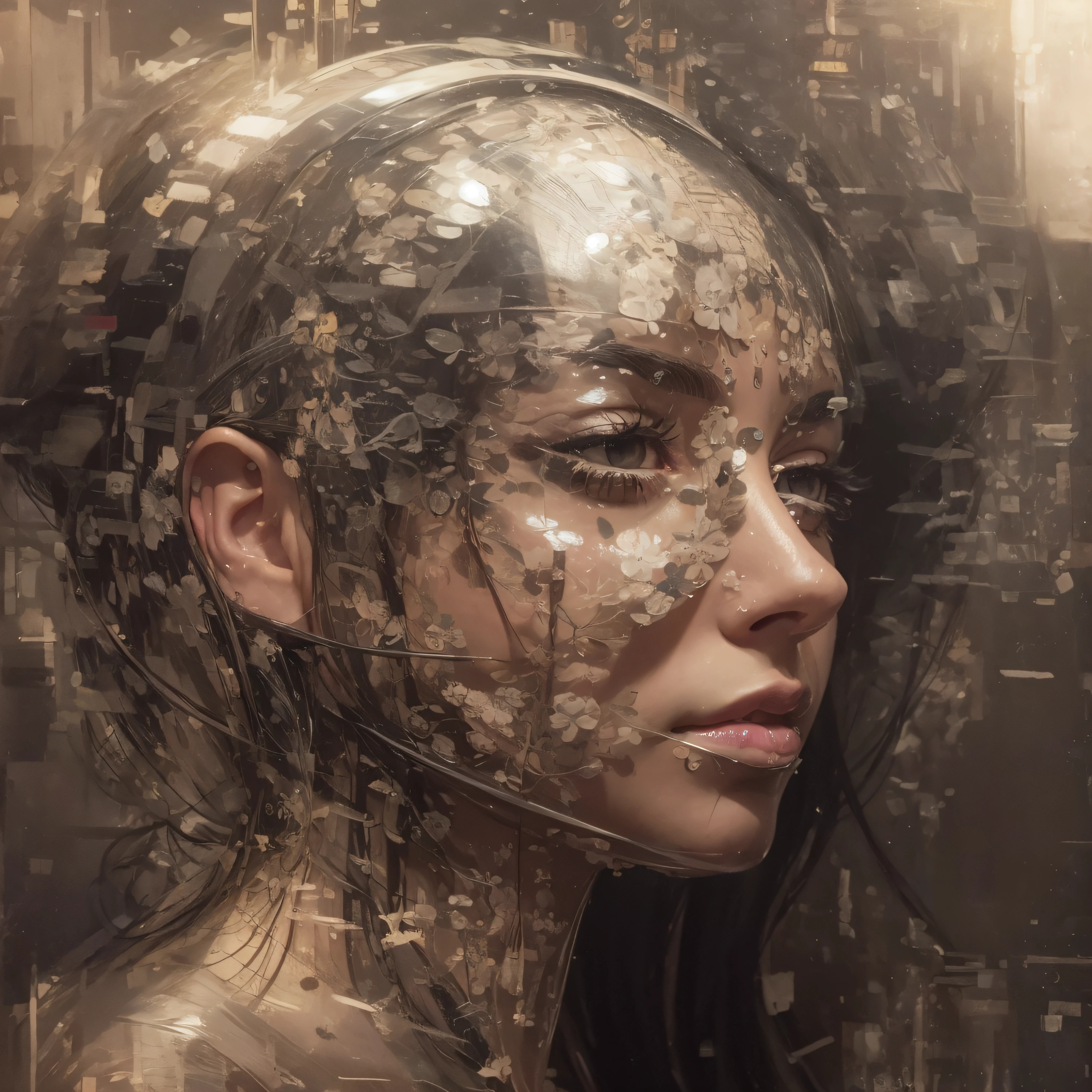 "Uncover her face and recreate a stunningly lifelike portrait of a woman with impeccable realism."