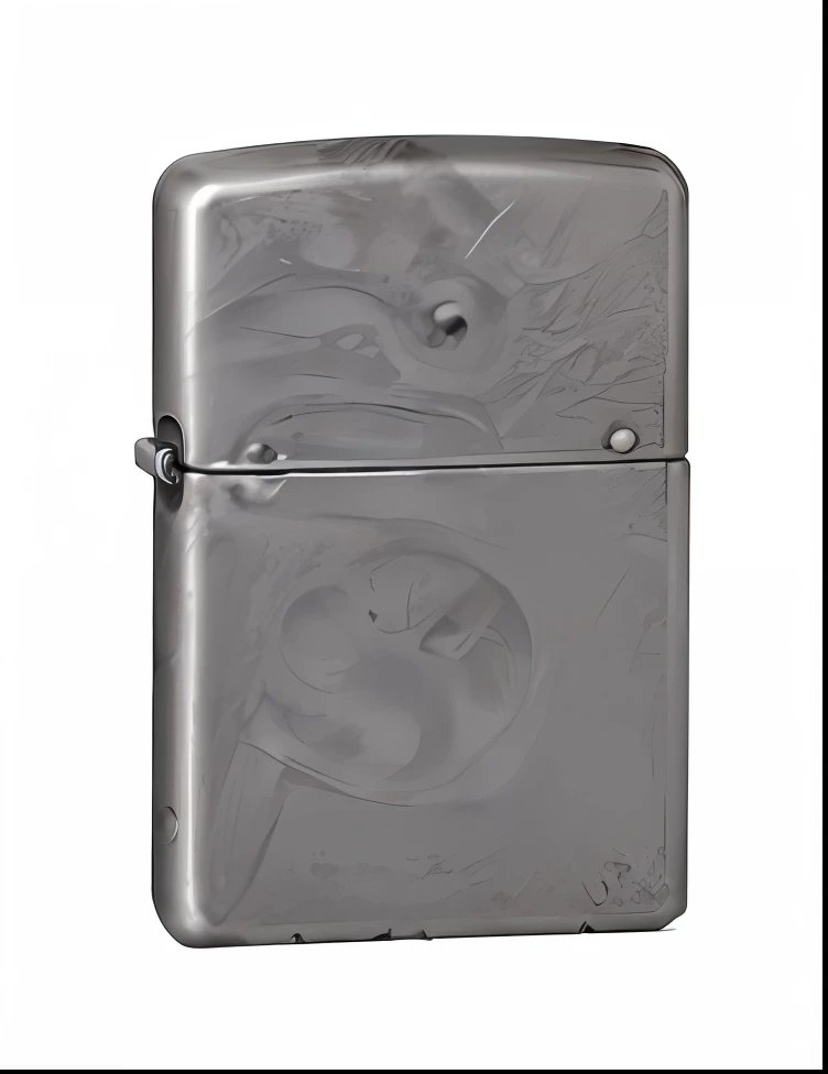 um isqueiro prateado com uma chama preta em um fundo branco, arte conceitual zippo isqueiro, steel gray body, cinza gunmetal, corpo de metal cinza, em cinza gunmetal, pistola metal cinza, 1939, 1 9 3 9, simple nostalgic, retangular, - h 768, -h 768, - h 7 6 8