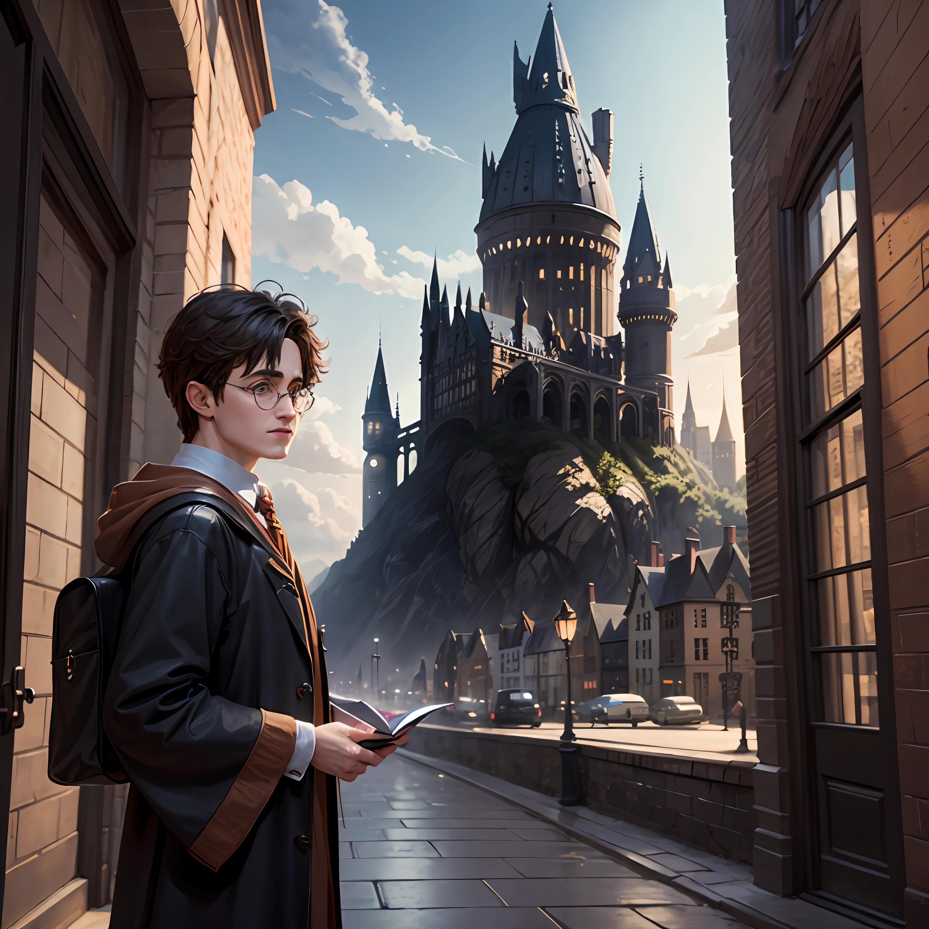 Harry Potter looked at the city --auto