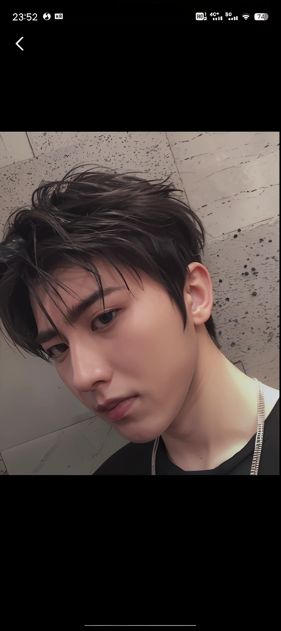 a close up of a person with a black shirt and a black shirt, Cai Xukun, Shin Jinying, heise jinyao, sakimichan, hyung tae, yanjun cheng, hsiao-ron, headshot profile picture, steve zheng, xision wu, ten lee, 1 7 - year - old boy thin face, siwoo kim