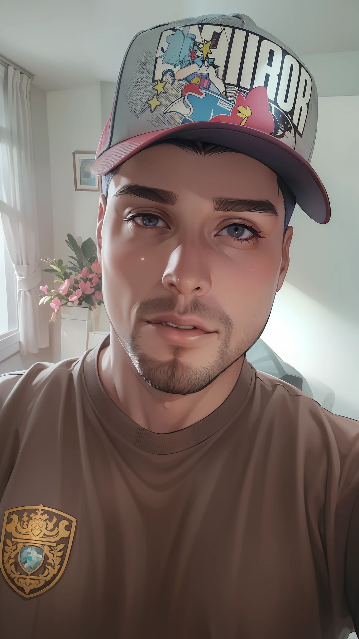 Homem hiperrealista, (hiperrealista), (alta resolução), (8K), (extremamente detalhado), (best illustration), (melhor qualidade), (super detalhado), (obra-prima), (rosto detalhado) praia, cartoon original