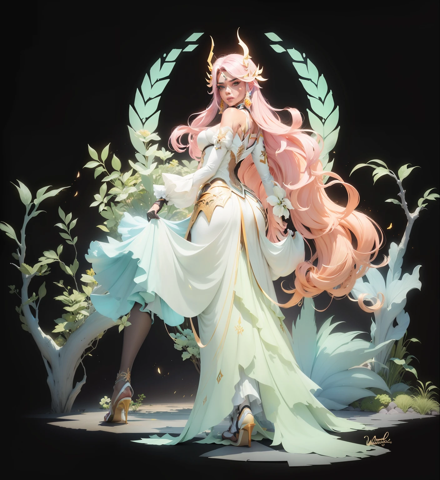 obra-prima, melhor qualidade, (papel de parede CG unity 8k extremamente detalhado), (melhor qualidade), (best illustration), (melhor sombra), Absurdo, arte epica, Poses gloriosas, lindo brilho detalhado, brilho luminoso de fundo, detalhes insano