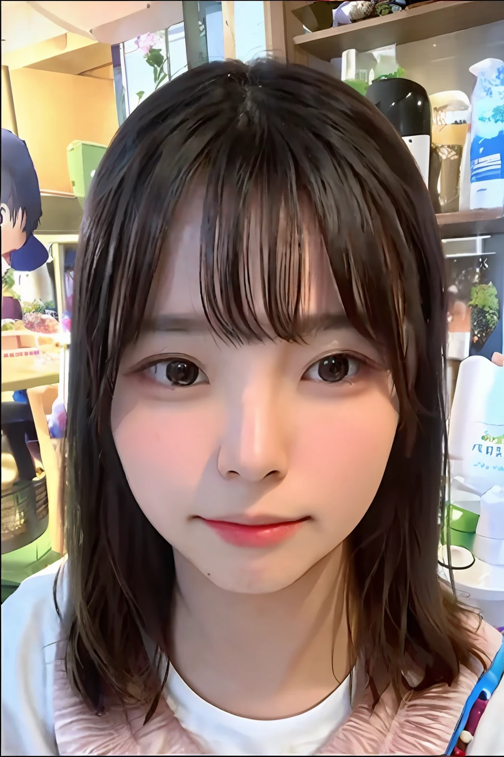 (top-quality)、(masterpiece)、(女の子1人)、(超A high resolution)、(Photorealsitic)、独奏、a picture、Library in the background、