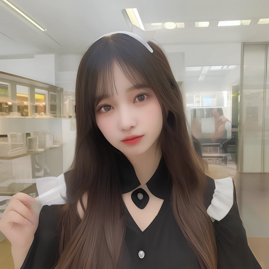 (8k, best quality, masterpiece:1.2, ultra detailed),
(photorealistic:1.4),
Realistic art，highly detailed, Photojournalism, Camcorder Effect,
(library backgorund:1.2),
portrait of a beautiful wowan,
symmetrical face,
black upper uniform shirt, bow tie, floral dress,
arm up, sunshine, (seductive pose),
(black hair), diagonal bangs, hair ribbon,
exquisite nose, lustrous eyes,