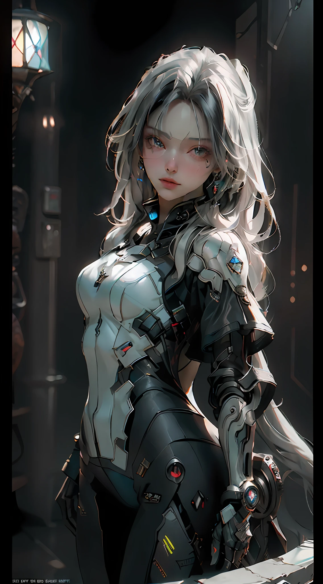 ((Best quality)), ((masterpiece)), (detailed:1.4), 3D, an image of a beautiful cyberpunk female,HDR (High Dynamic Range),Ray Tracing,NVIDIA RTX,Super-Resolution,Unreal 5,Subsurface scattering,PBR Texturing,Post-processing,Anisotropic Filtering,Depth-of-field,Maximum clarity and sharpness,Multi-layered textures,Albedo and Specular maps,Surface shading,Accurate simulation of light-material interaction,Perfect proportions,Octane Render,Two-tone lighting,Wide aperture,Low ISO,White balance,Rule of thirds,8K RAW,