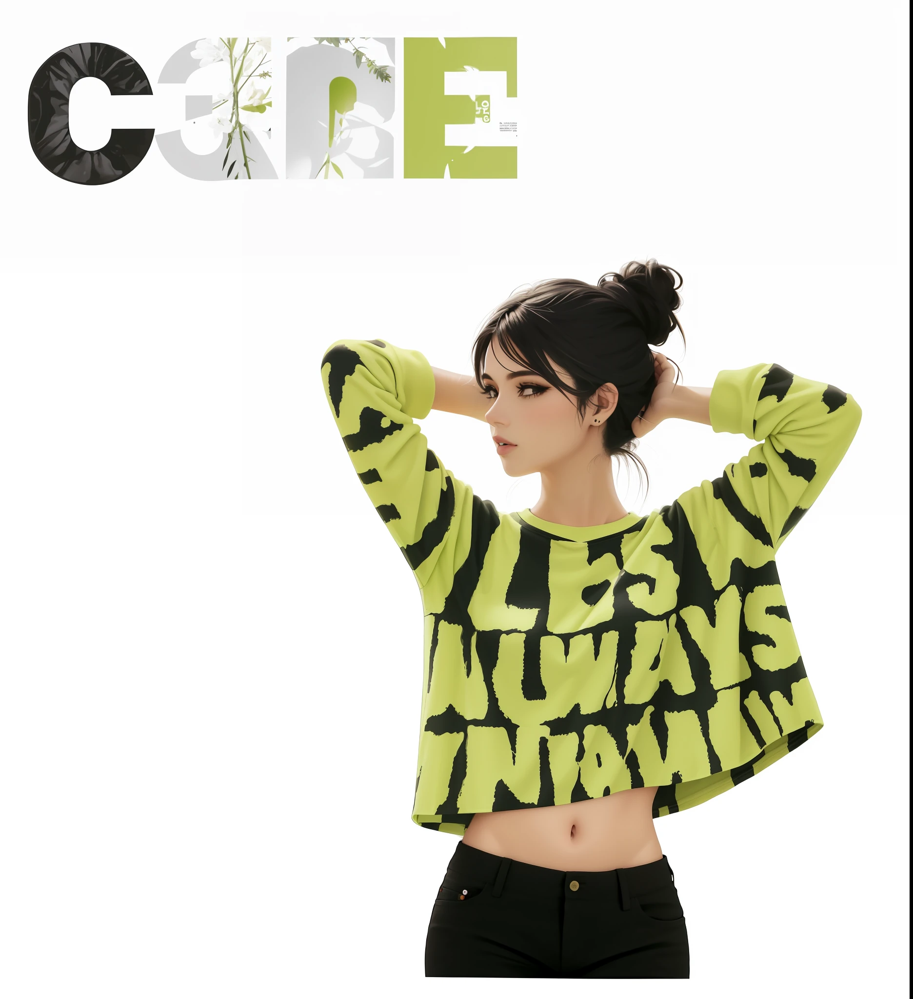 Imagem de uma mulher com uma camisa verde e shorts pretos, Colagem, sem colagem, arte de colagem, estilo de colagem de revistas, uma colagem, ( Colagem ), Colagens, colagem, college, arte de colagem, colagem recortada, Contemporary collage, Colagem de Revistas, efeito de colagem, Decolagem, imagem central, colagem digital, colagem de corte e colagem, a contemporary artistic collage