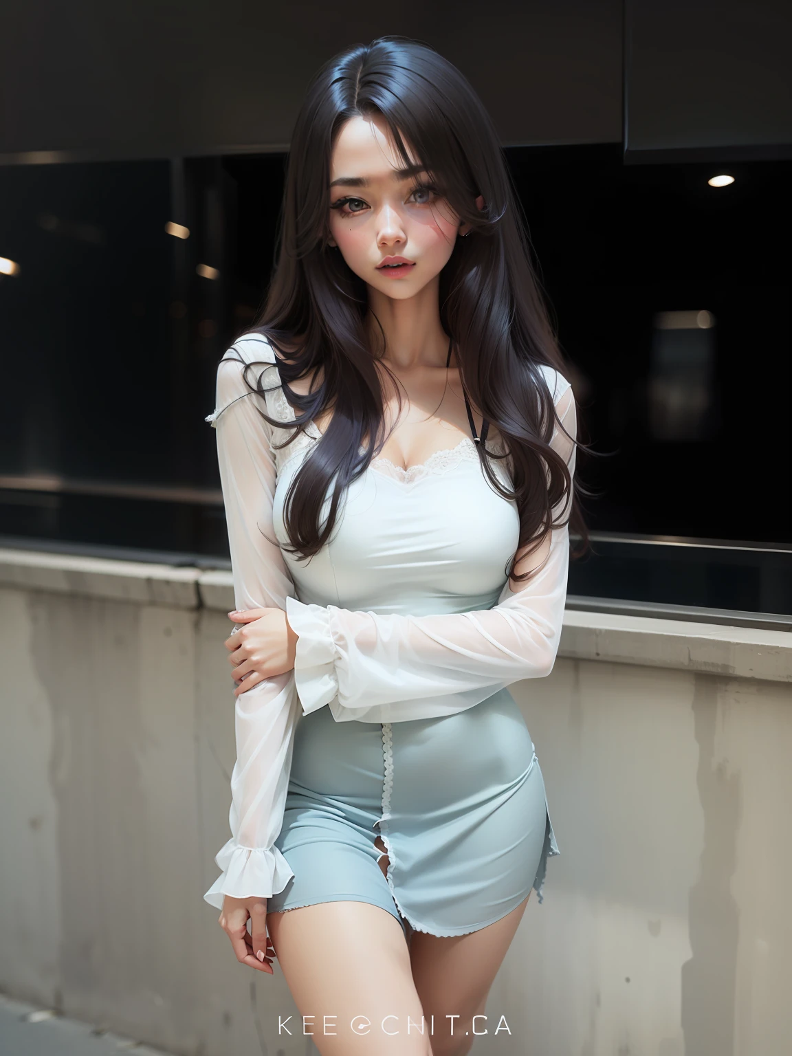 Long red slip dress，offcial dress