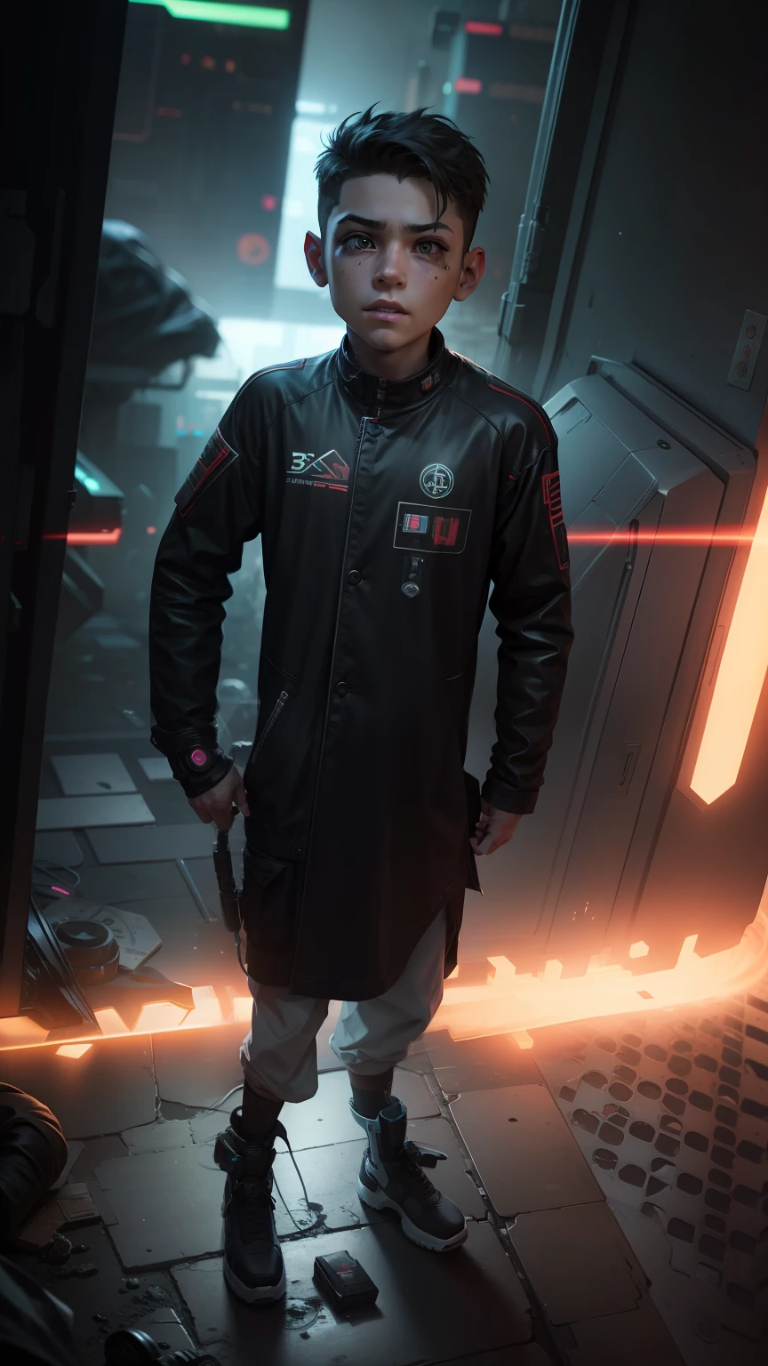 Change this background cyberpunk, realistic face,8k, ultra graphics, a boy