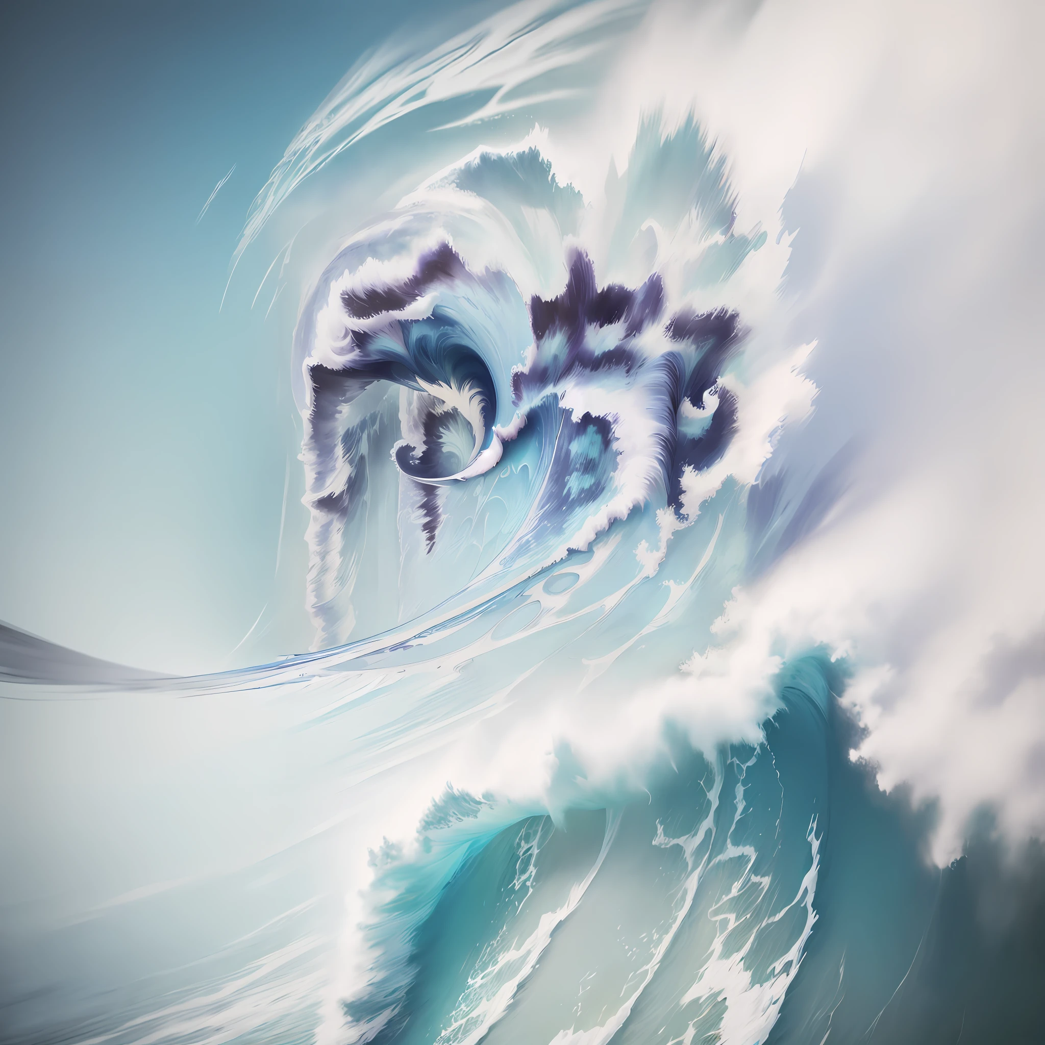 Long view,bird's-eye view,wide blue sea,huge waves,white spray,masterpiece photo