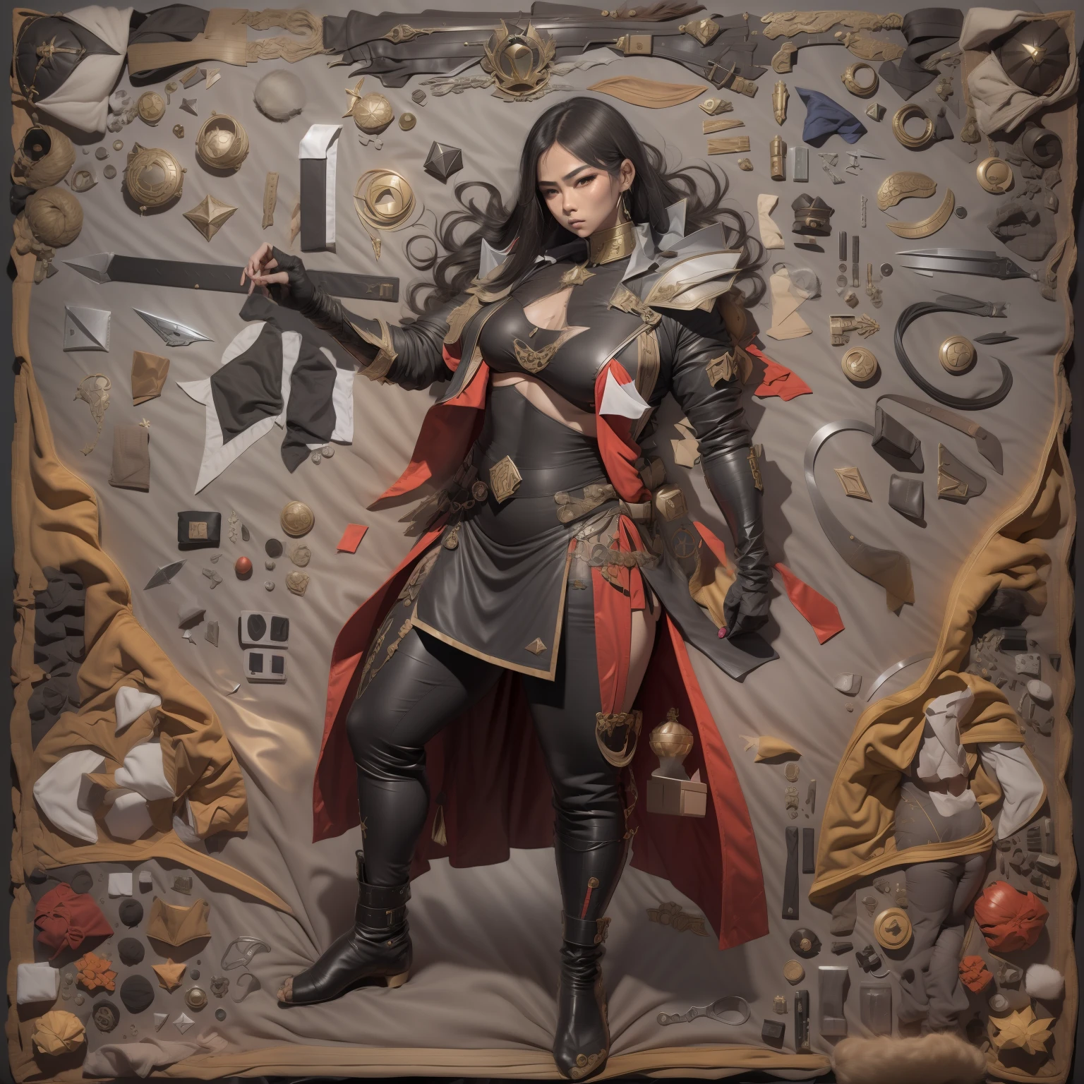 3 d model,Cupcakes, arma, The sword, halter, holdingweapon, 32K, Linen cloak, Top quality, Masterpiece:Faust,,1boys, long whitr hair, clouds, On your stomach, (tmasterpiece,k hd,hyper HD,16k),clutching a sword, buliding, Reflectors, bloods, Eastern Asia, Weapon focus, Skysky, brunette color hair, knifes, trouser, firey, banya, The clothes ar, bandagens, sword sheath, Masks, 独奏