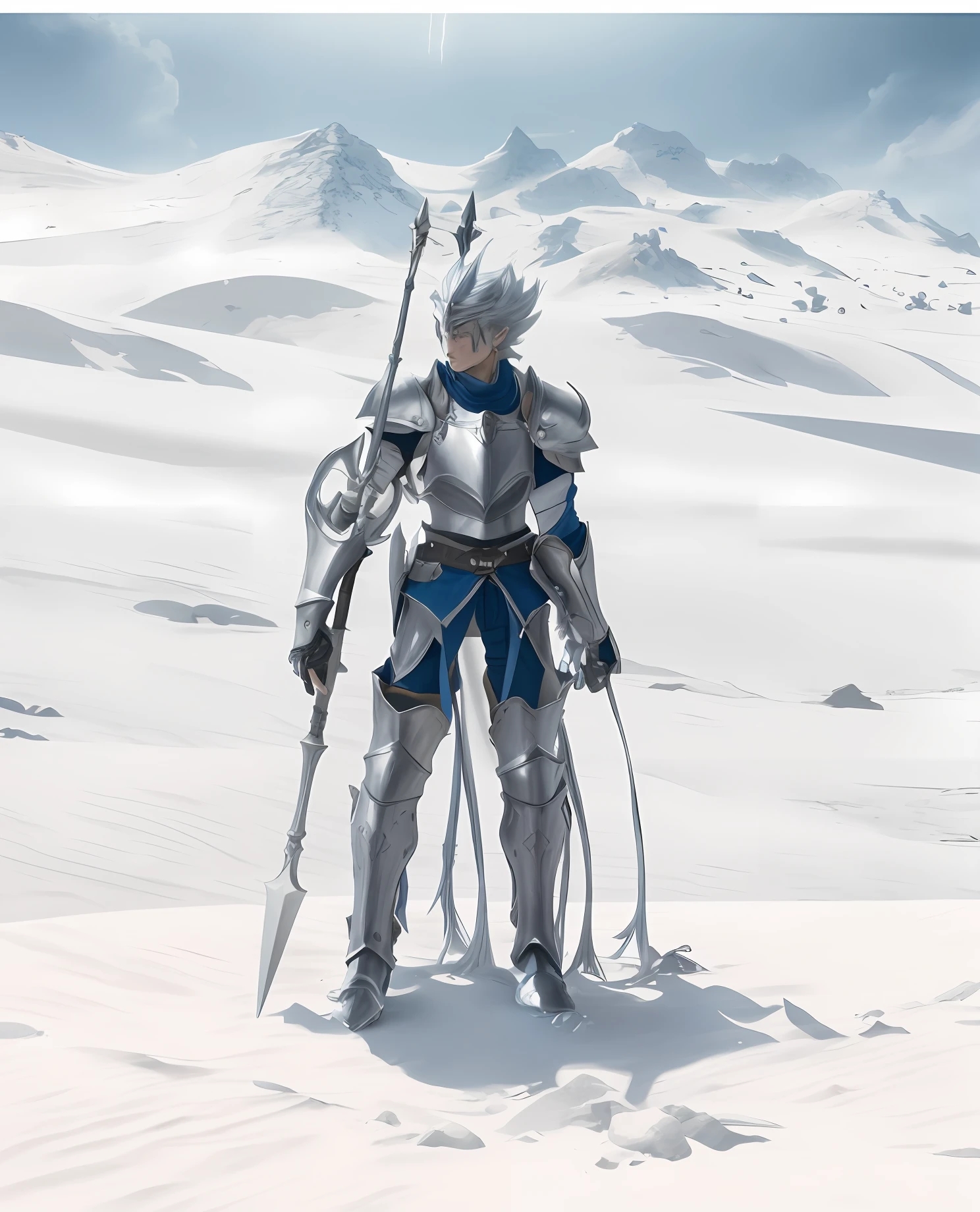 Anime character dressed in armor holding a spear , Final Fantasy Dragon Lancer tactics character, em armadura de opala, Personagem JRPG, personagem de final fantasy tatics dragon lancer, Arte do personagem JRPG, um paladino dragon lancer masculino humano, clothed in ethereal battle armor, Final Fantasy Dragon Lancer Tactics, Cavaleiro elfo, com uma armadura de couro leve, vestido com armadura leve, imagem de um guerreiro masculino adulto,in action,treinando, cinemactic, hiper-detalhado, detalhes insanos, Lindamente colorido, Motor irreal, DOF, Super-Resolution, Megapixel, cinematographic lightning, antialiasing, FKAA, TXAA, RTX, SSAO, Post processing, post - production, Mapeamento de Tons, ....cgi, VFX, SFX, Insanamente detalhado e intrincado, Hiper maximalista, hyper realistic, volumetric, fotorrealista, ultra fotorreal | | |, ultra-detalhado, detalhes intrincados, 8k, super detalhado, Colouring, Volumetric lightning, HDR, Realistic, Motor irreal, 16k, foco nítido, octan render ,Retrato de Arnold Schwarzenegger shaka , detalhes intrincados, perfect features, Dramatic, Cinematic lighting, Highlight lighting, SSAA, smooth rendering, no noise --testp --ar 2:3 --video --no lazy prompts --v testp