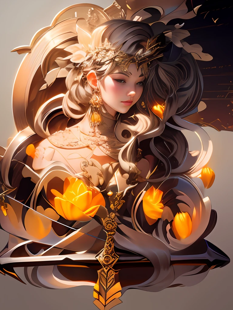 a drawing of a woman with long hair and a sword,, beautiful line art, detailed manga style, extremely fine ink lineart,exquisite line art, perfect lineart,exquisite line art, exquisite digital illustration, detailed digital drawing,digital anime illustration, a beautiful artwork illustration, detailed matte fantasy portrait, beautiful line art, great digital art with details, goddess. extremely high detail, 4k detailed digital art, stunning digital illustration, digital fantasy illustration,((Best quality)), ((masterpiece)), (detailed:1.4), 3D, an image of a beautiful female,HDR (High Dynamic Range),Ray Tracing,NVIDIA RTX,Super-Resolution,Unreal 5,Subsurface scattering,PBR Texturing,Post-processing,Anisotropic Filtering,Depth-of-field,Maximum clarity and sharpness,Multi-layered textures,Albedo and Specular maps,Surface shading,Accurate simulation of light-material interaction,Perfect proportions,Octane Render, Two-tone lighting,Wide aperture,Low ISO,White balance,Rule of thirds,8K RAW,subsurface scattering, best ratio of four fingers and one thumb
