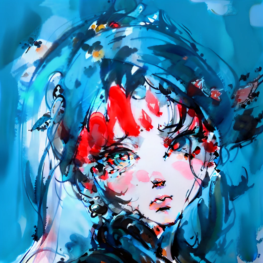 Change the style of ink painting