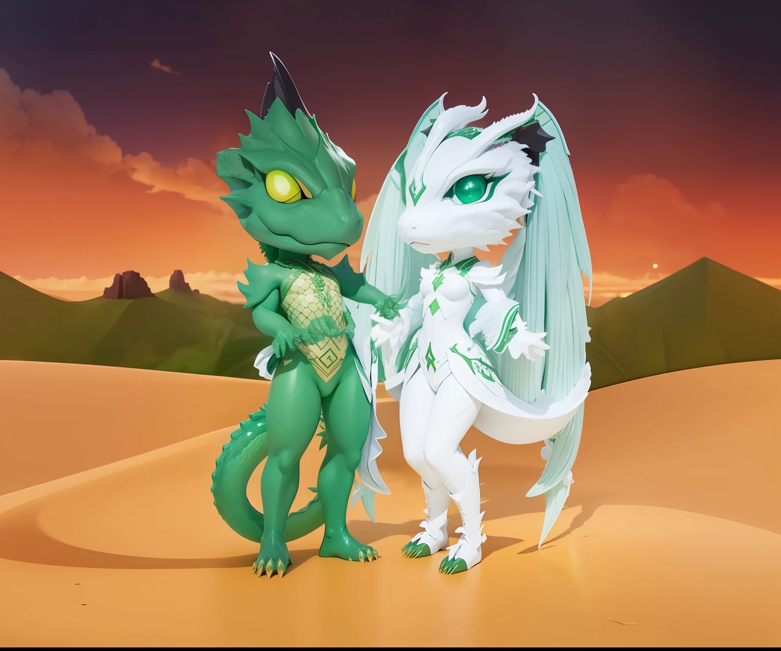 homem lagarto verde, White Dragon Girl, alta mega qualidade, detalhes insanos, alta resolução, Detail resolution, 8k, obra-prima, 8k, anime, highes definition