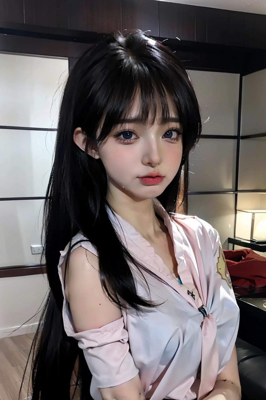 hyper realistic anime, Beautiful anime girl, Photorealistic anime, 3 d anime realistic, Anime cosplay, attractive anime girls，8K， RAW photos， sportrait， best qualtiy， 超高分辨率， realisticlying， 1girll， full bodyesbian，