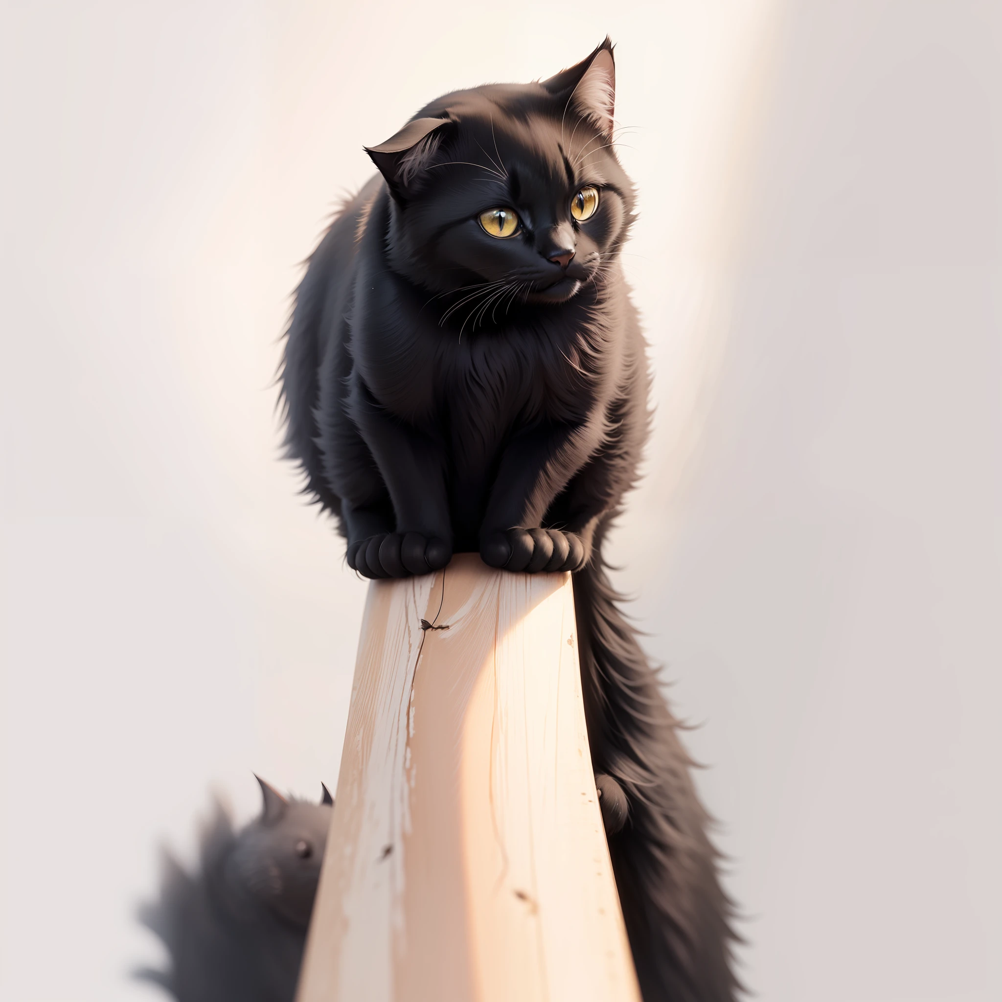 A black cat