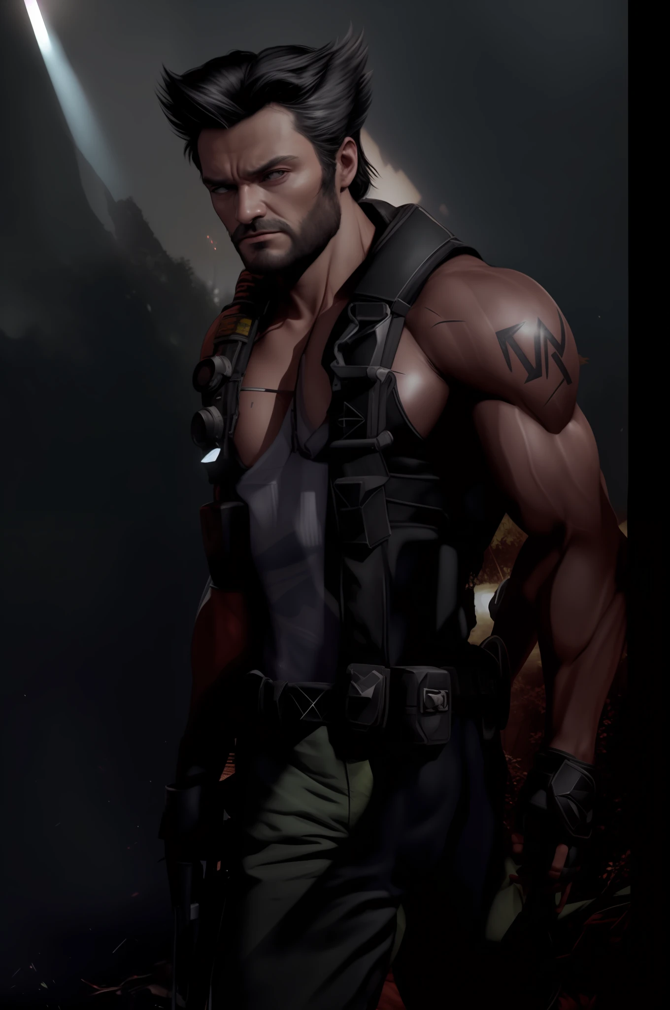 homem fitness de dia Carcaju, Barba Carcaju, maravilha wolverine, homem com garras do carcaju,homem fisiculturista, A city behind man, ((Chaotic combat scenario)), (((guerrilheiro))), Fantastic, fantasia,imagem ultra realista, imagem HD, Full HD, Full definition, Realismo, Qualidade ultra realista, fotografia,foto profissional, 8k, (((cinematic daylight))), photographic, Eastman Kodak Color Negative film 5251 50T filmado em panavision super ps | | | | | | . no arms, altamente detalhado, Retrato fotorrealista, Brilliant studio setting, natural lighting, Crisp quality and light reflections, unreal engine 5 render de qualidade, Rosto realista, figura do corpo natural no instagram, tiro de corpo inteiro, Telephoto Summer, 50 millimeters,
Portrait of Indian village woman at a gathering in the forests of Himachal Pradesh, cinemactic, Photo Session, Fotografado na lente de 25mm, profundidade de campo, Tilt Blur, velocidade do obturador 1/1000, F/22, White balance, 32k, Super-Resolution, Por foto RGB, half rear lighting, luz de fundo, dramatic lighting, incandescente, soft lighting, volumático, Dia do Conto, global ilumination, Global Screen Space Illumination, Scattering, Sombras,  RISTY, Cintilante, Lumen reflexes, screen space reflections, diffraction classification, chromatic aberration, Deslocamento de GB, Linhas de varredura, Ambient occlusion, antialiasing, FKAA, TXAA, RTX, SSAO, Sombreadores OpenGL, Post-processing, post - production, cell-shading, Mapeamento de Tons, ......cgi, VFX, SFX, Insanamente detalhado e intrincado, Hiper maximalista, elegante, dinamic pose, fotografia, volumetric, ultra-detalhado, detalhes intrincados, super detalhado, environment –uplight –v 4 –q 2