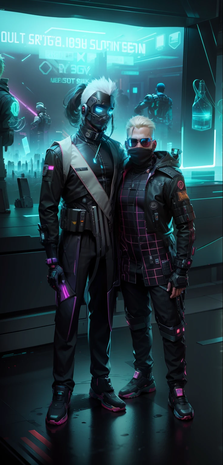 Change background Cyberpunk,8k handsome guys