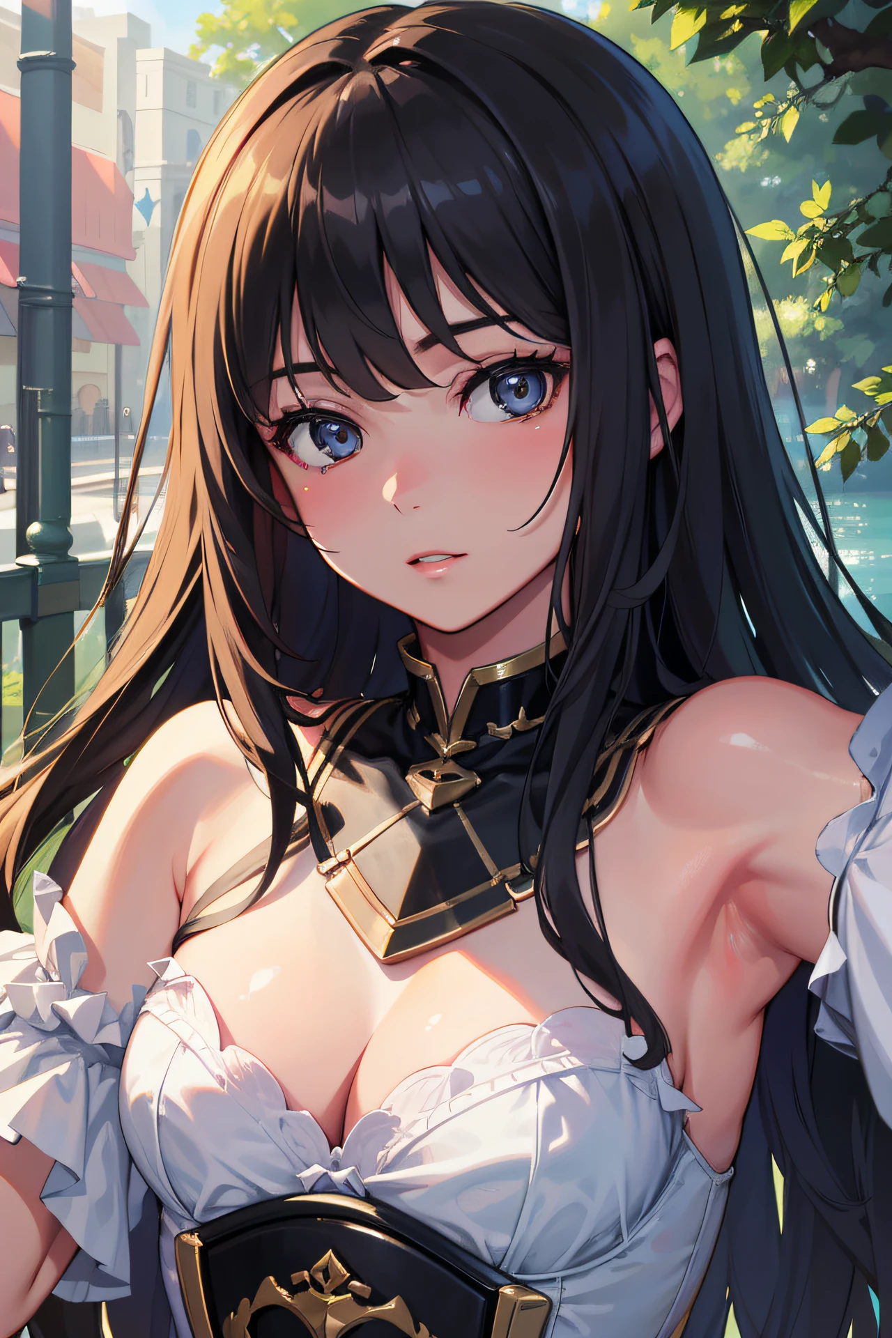 8K, Best Quality, Masterpiece, Ultra High Resolution, Realism: 1.4, Original Photo, True Skin Texture: 1.3, Film Grain: 1.3, Selfie Angle, 1 Girl, Beautiful Eyes and Face Details, Masterpiece, Best Quality, Close Up, Upper Body