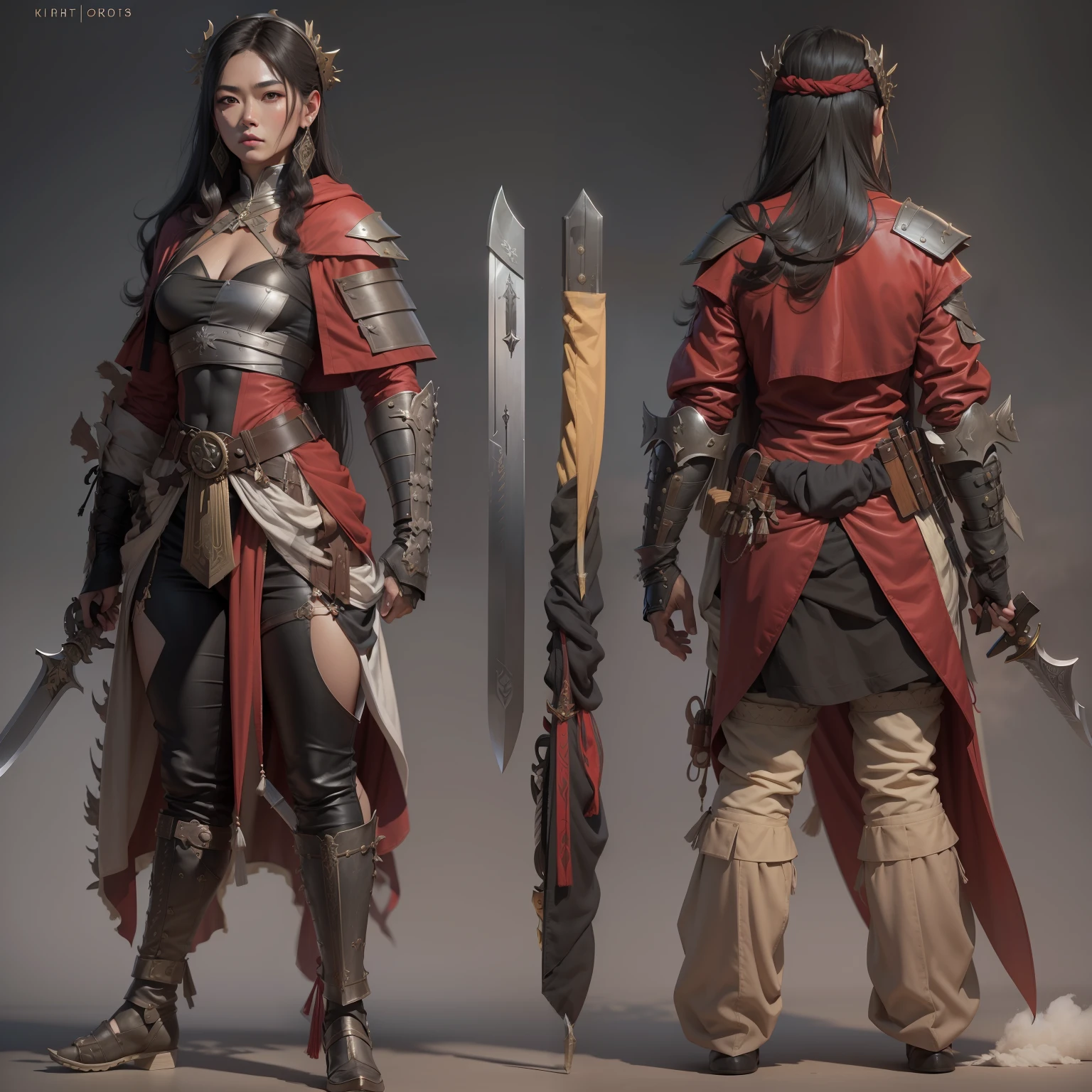 3 d model,Cupcakes, arma, The sword, halter, holdingweapon, 32K, Linen cloak, Top quality, Masterpiece:Faust,,1boys, long whitr hair, clouds, On your stomach, (tmasterpiece,k hd,hyper HD,16k),clutching a sword, buliding, Reflectors, bloods, Eastern Asia, Weapon focus, Skysky, brunette color hair, knifes, trouser, firey, banya, The clothes ar, bandagens, sword sheath, Masks, 独奏