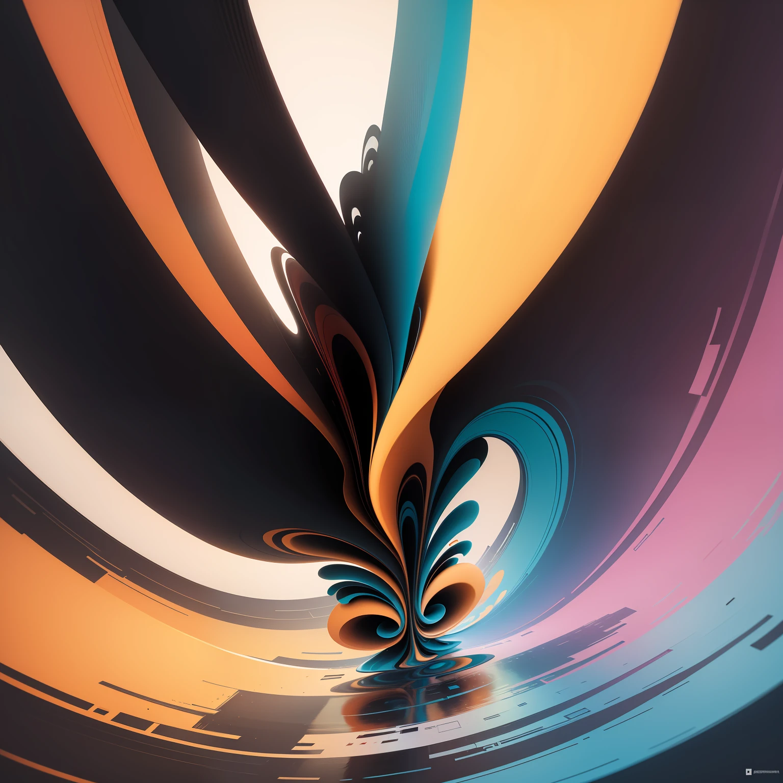 Represente de forma abstrata o infinito