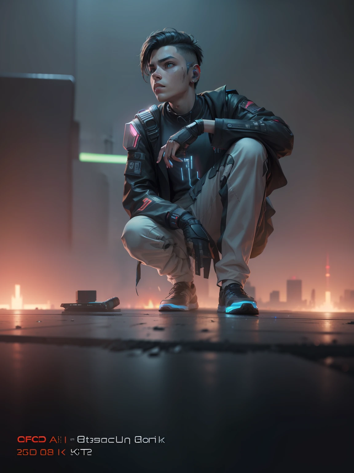 Change this background cyberpunk, realistic face,8k, ultra graphics, a boy