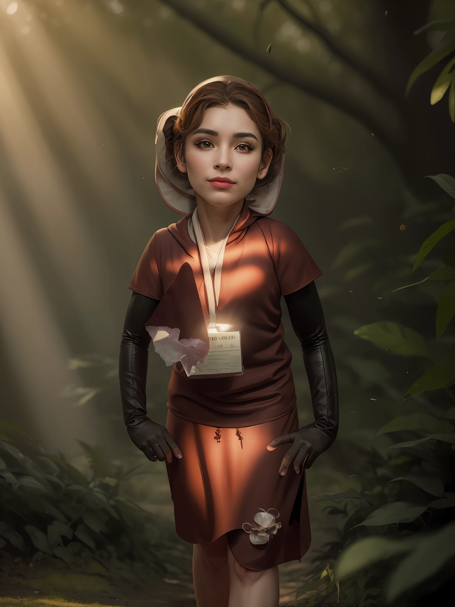 syphabelnades, hood, cover,, (masterpiece, best quality: 1.4), (modern day), (cowboy shot), 1girl, solo, pov, sfw, stunning girlfriend, (standing: 1.1), dynamic pose, heart-shaped face, elegant face, beautiful face, highly detailed face, highly detailed skin, skin pores, subsurface spreading, realistic pupils, medium chest, looking at the viewer, full face blush, full lips, Full body swimming in a shadowy forest with displays, depth of field, atmospheric perspective, volumetric lighting, sharp focus, absurdities, realistic proportions, good anatomy, full body showing, seductive, (realistic, hyperrealistic: 1.4), 16k hdr,