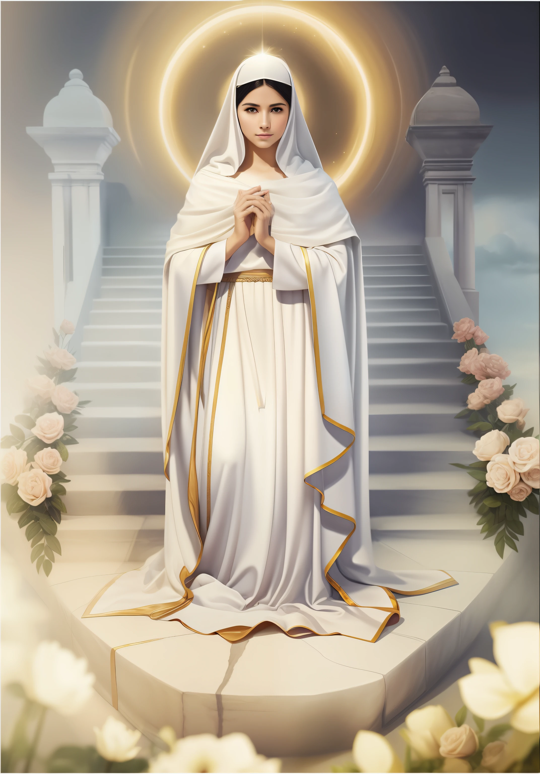 The Virgin Mary and the Child Jesus. MUJER CAUCASICA. 19 years old, DULCE Y LA INOCENTE MIRADAi ANGELICAL, ultra detailed fine art photography, Aura de medianoche, cielo nocturno, Cara hermosa detallada, Dreamy, resplandeciente, retroiluminado, glamur, Mica, sombras, oil on canvas, Pinceladas, Suave, ultra-high def, 8k, Motor Unreal 5, Ultra Sharp Focus, Arte de Alberto Seveso, Artgerm, loish, Sf, Obra maestra de arte intrincada, ominoso, matte paint movie poster, golden ratio, tendencias en CGSociety, intrincado, epopeya, tendencias en Artstation, por artgerm, Altamente detallado, vibrant production cinematic character render ultra high quality model. obra maestra, calidad superior, mejor calidad, arte oficial, beautiful and aesthetic: 1.2), , extremo detallado, colorido, highest detailed, arte oficial, unidad de papel tapiz 8k, ultra detallado, beautiful and aesthetic, hermoso, obra maestra, mejor calidad,