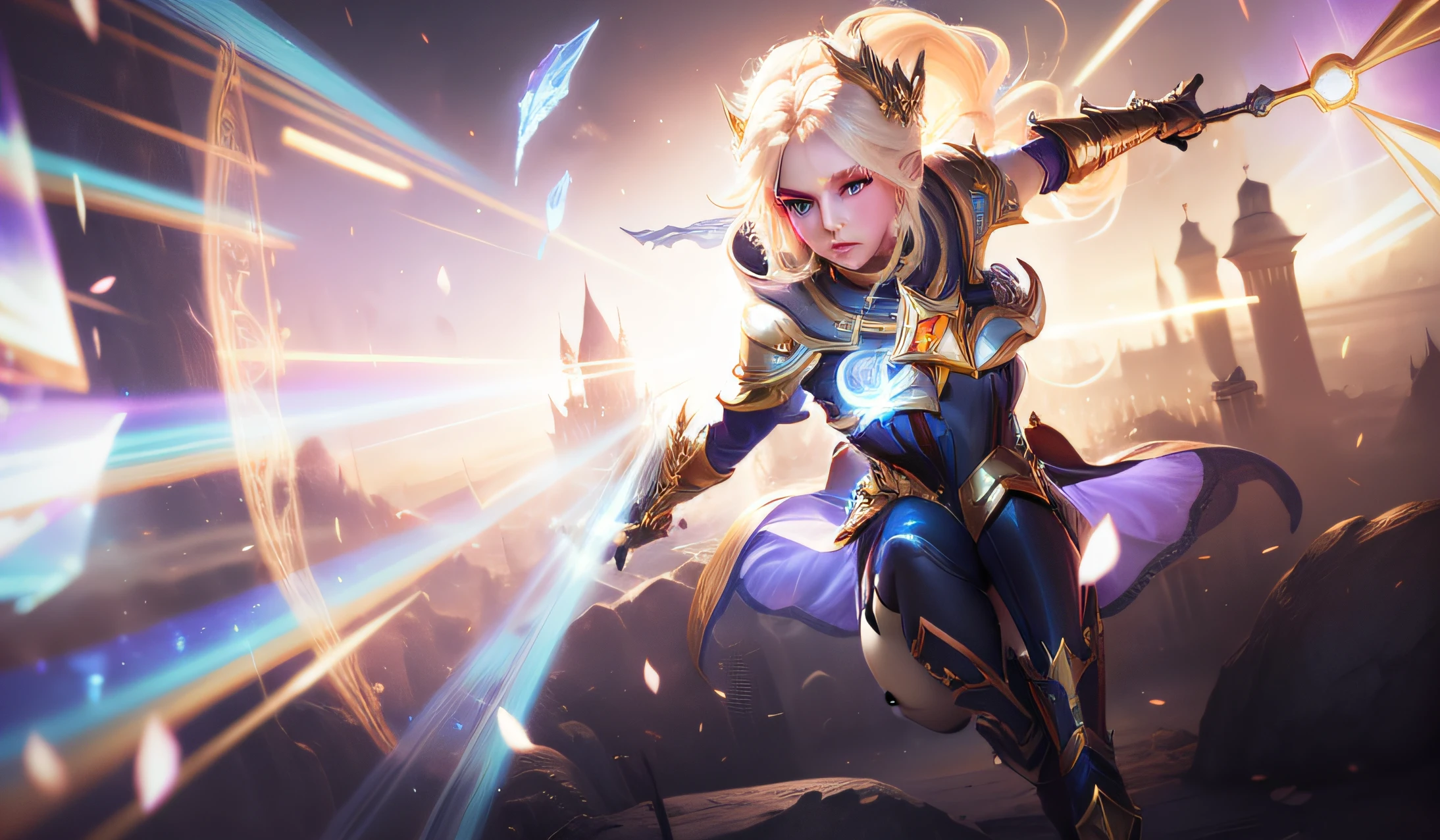 lux from league of legends epic detailed fixed face realistic