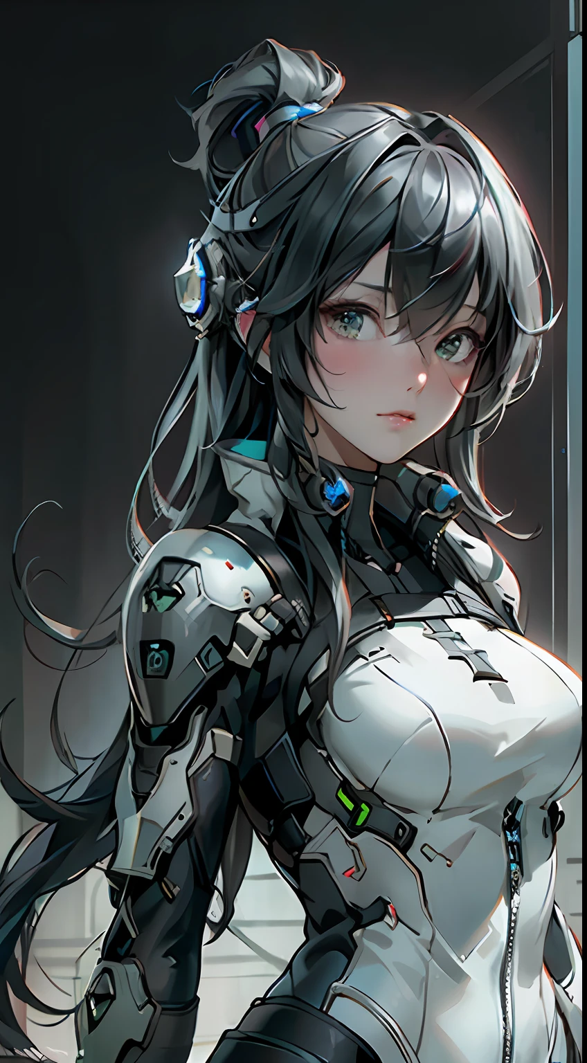 ((Best quality)), ((masterpiece)), (detailed:1.4), 3D, an image of a beautiful cyberpunk female,HDR (High Dynamic Range),Ray Tracing,NVIDIA RTX,Super-Resolution,Unreal 5,Subsurface scattering,PBR Texturing,Post-processing,Anisotropic Filtering,Depth-of-field,Maximum clarity and sharpness,Multi-layered textures,Albedo and Specular maps,Surface shading,Accurate simulation of light-material interaction,Perfect proportions,Octane Render,Two-tone lighting,Wide aperture,Low ISO,White balance,Rule of thirds,8K RAW,
