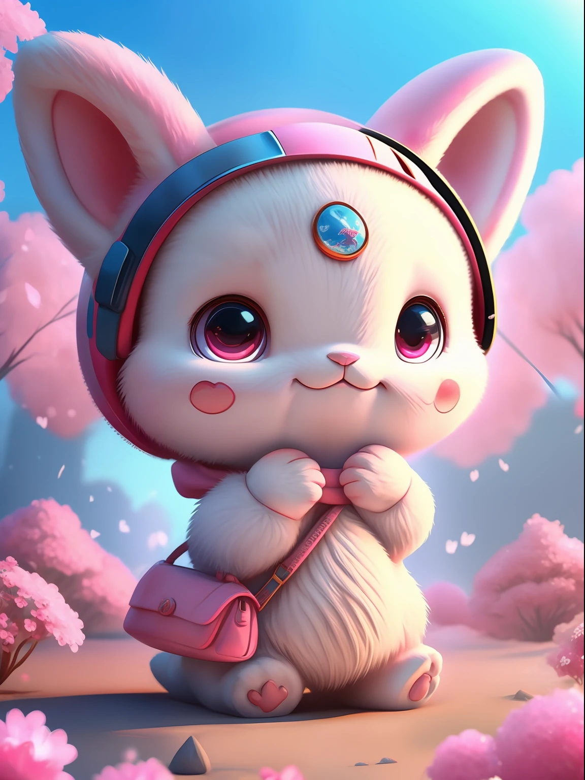 Pink mascot, with eight uprising cultural characteristics, distinctive characteristics, rich connotation Jiangxi city IP has unique creativity and design, in line with the characteristics of the times Cute image, great affinity and communication Cute little animals Furry, anime, contemporary art, UHD