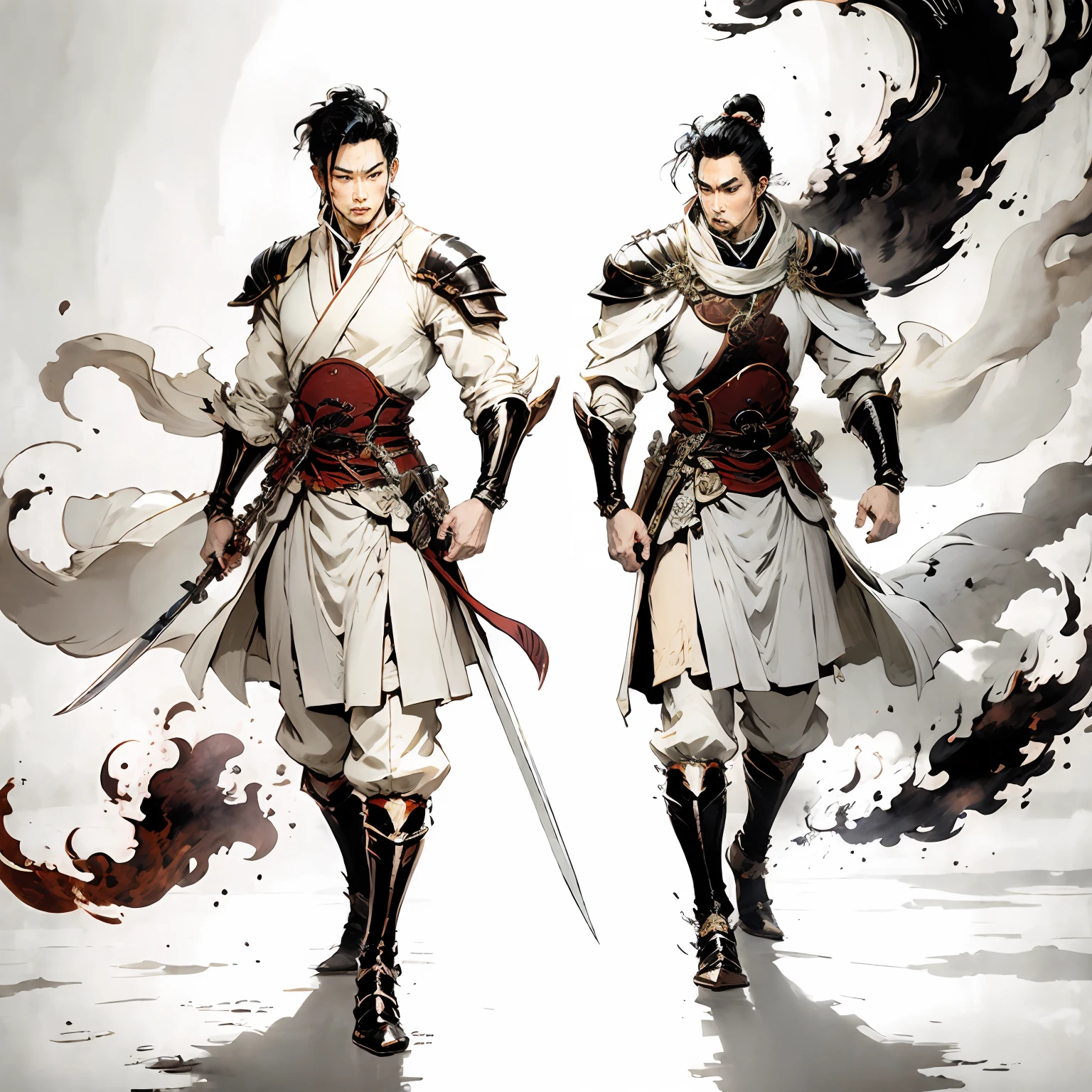 knight-errant,Takeshito,Western Regions style,With a sword,Datang style