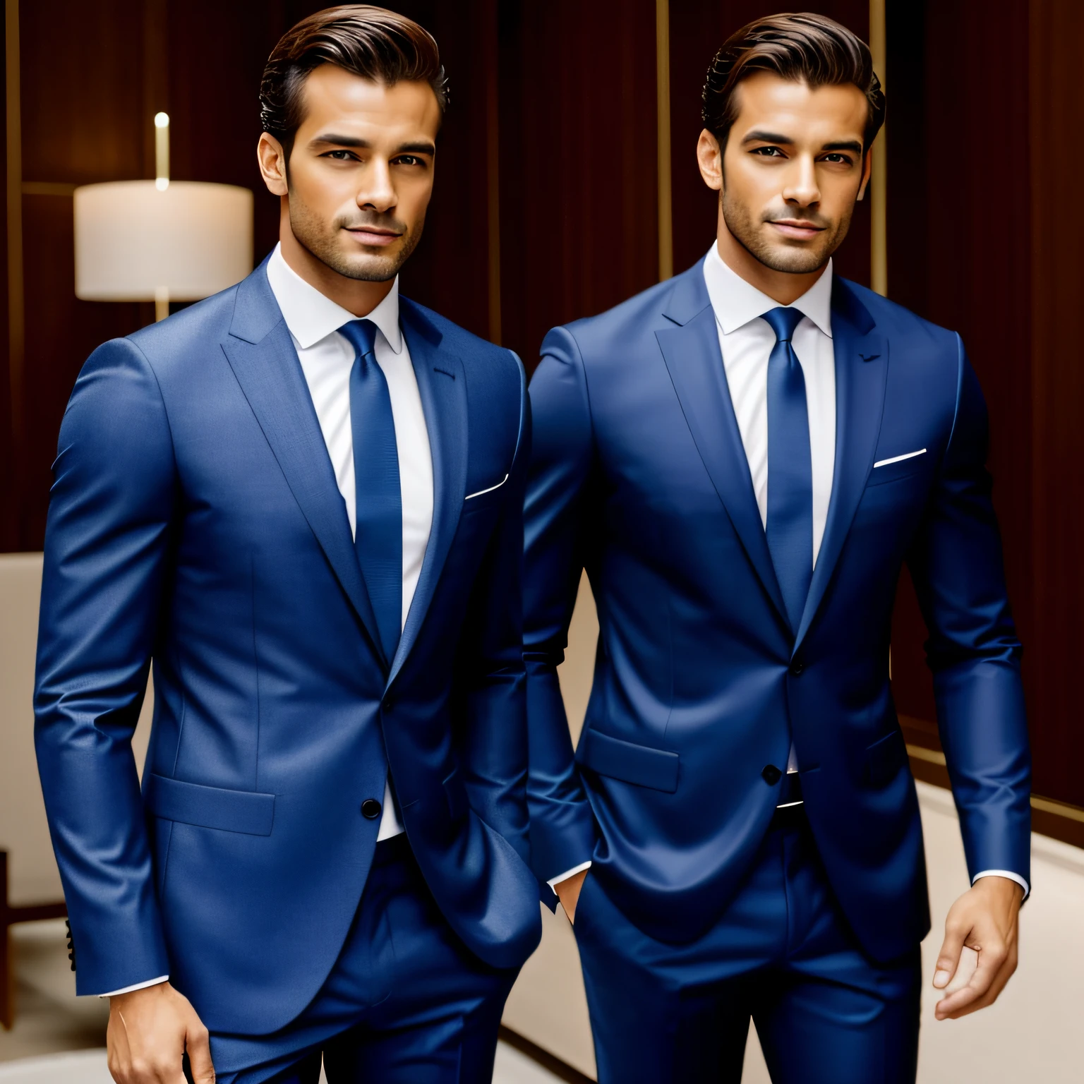 homem bonito e sexy dentro de um terno armani