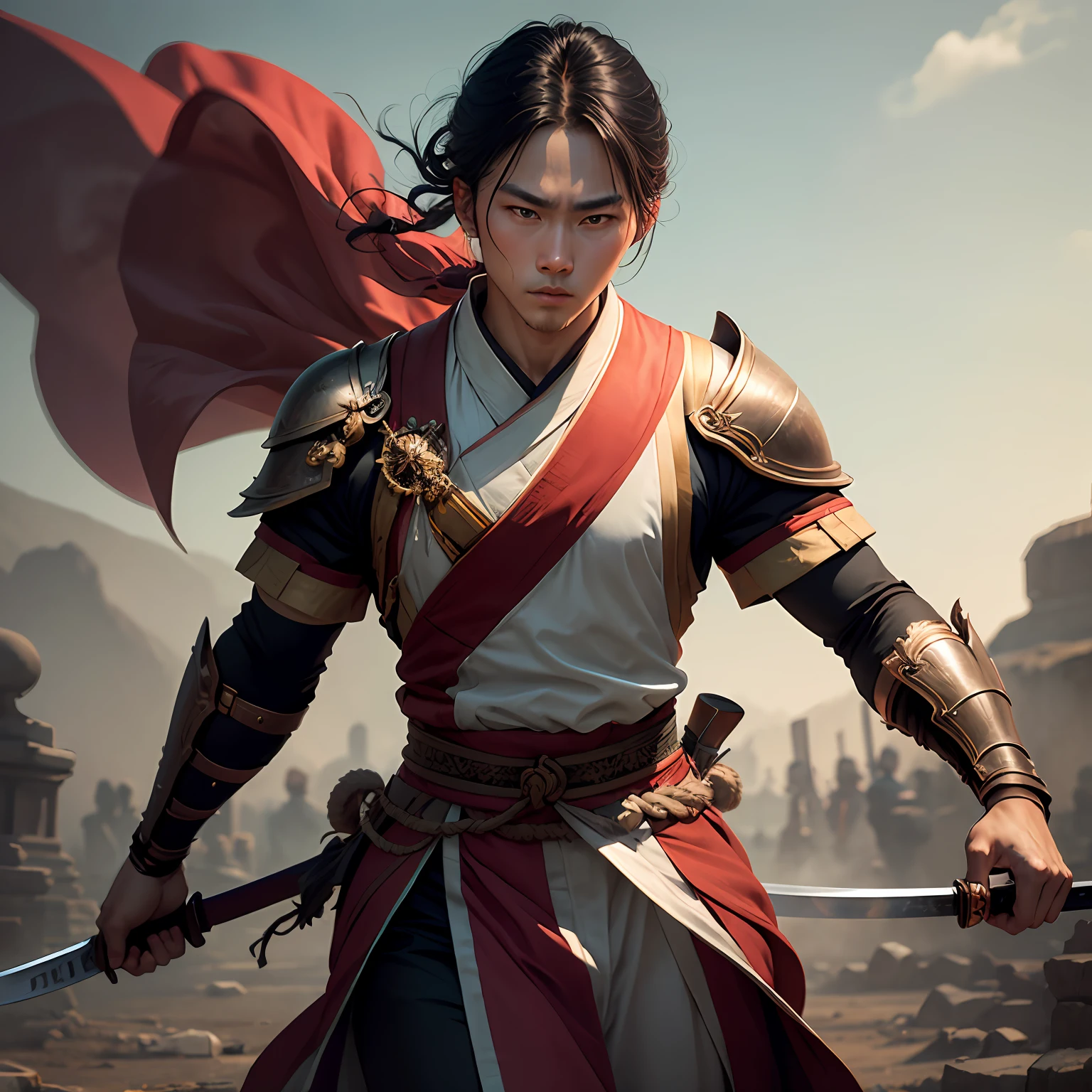 Ancient swordsman，Datang style dress