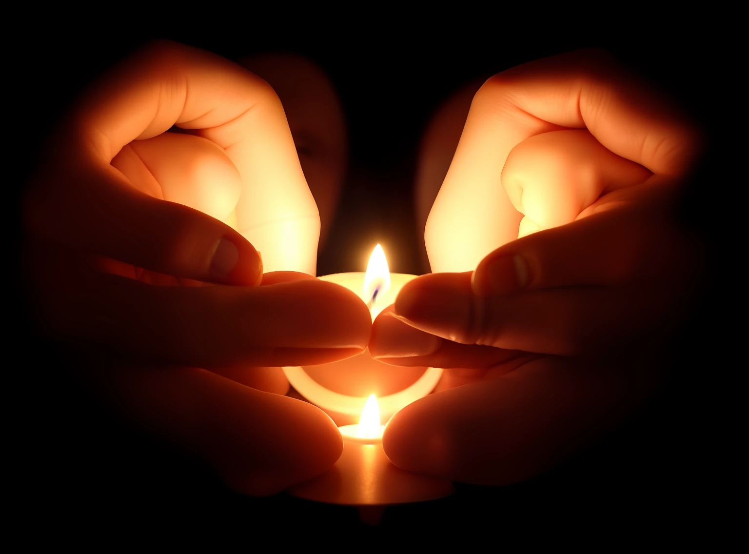 someone holding a lit candle in their hands in the dark, holding a candle, candle light, candle lighting, holding a candle holder, candle lights, candle lit, candlelight, candlelit, with a black dark background, softly lit, candle lightning, lit with candles, light instead of hands, on a dark background, light emitting from fingertips, dim lit, candle