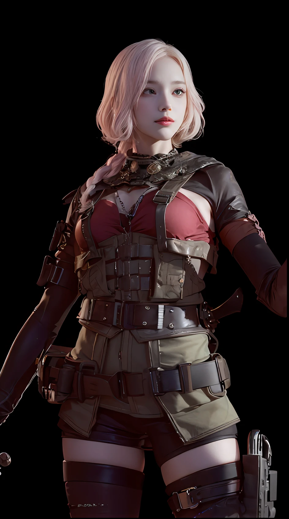 ((best qualtiy,8K,tmasterpiece:1.3))),Clear focus:1.2,(layer cut,The large:1.2),Beautiful Women in Perfect Figure:1.4,Slender abs:1.2,Moist body:1.5,Highly Detailed Face and Skin Textur,Detailed eyes,二重まぶた,long whitr hair,(beautidful eyes:1.3),(Smiling face:1.3),(Both eyes are the same size:1.4),(Light pink hair:1.3),(Smile lips:1.3)