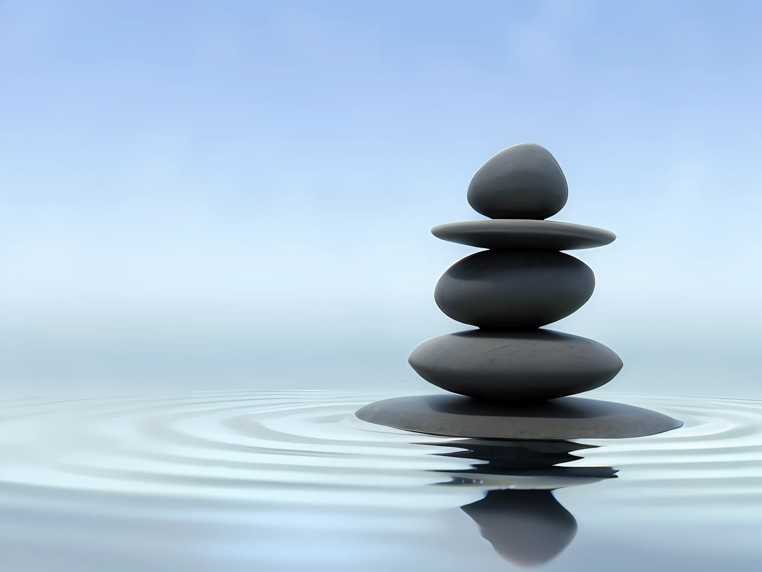 a close up of a stack of rocks in the water, zen natural background, powerful zen composition, floating in a powerful zen state, floating stones, zen meditation, zen feeling, balance rendered, floating rocks, centered in picture, stillness, zen temple background, serene emotion, calming, balance, calm feeling, zen concept, calm water, serenity & calm, serene scene
