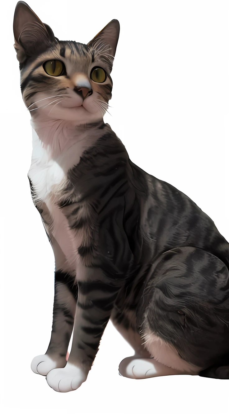 There's a cat sitting on the floor looking up, foto de um gato, um gato, various posed, Close-up de corpo inteiro, Someone, um bonito, Tyler, um hiper realista, Sora como um gato, Tiroteio de glamour, tabaxi macho, foto do gato, an artistic pose, Perfil frontal, Perfil completo, anthropomorphic female cat, Pose frontal